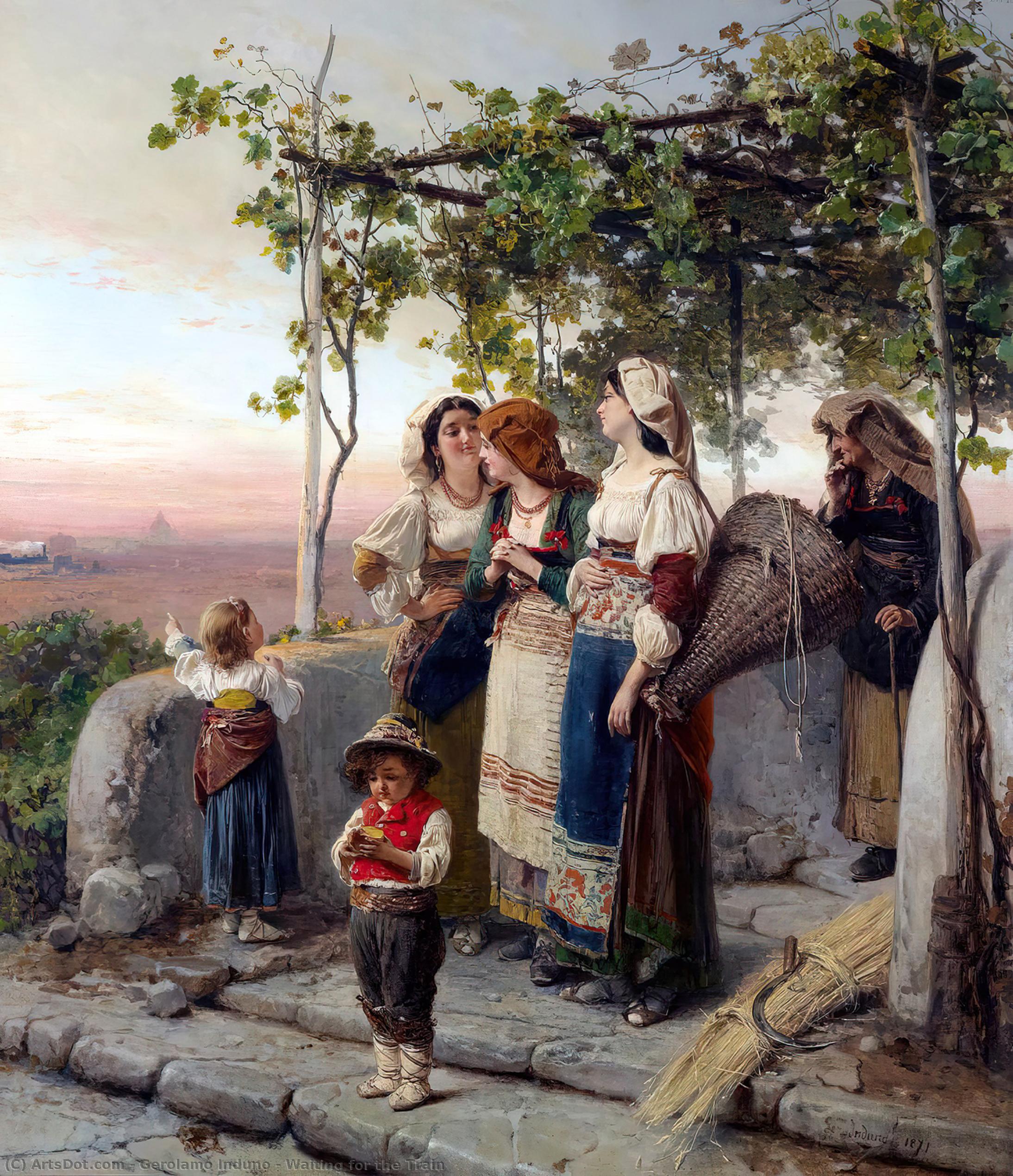 Waiting For The Train — Gerolamo Induno