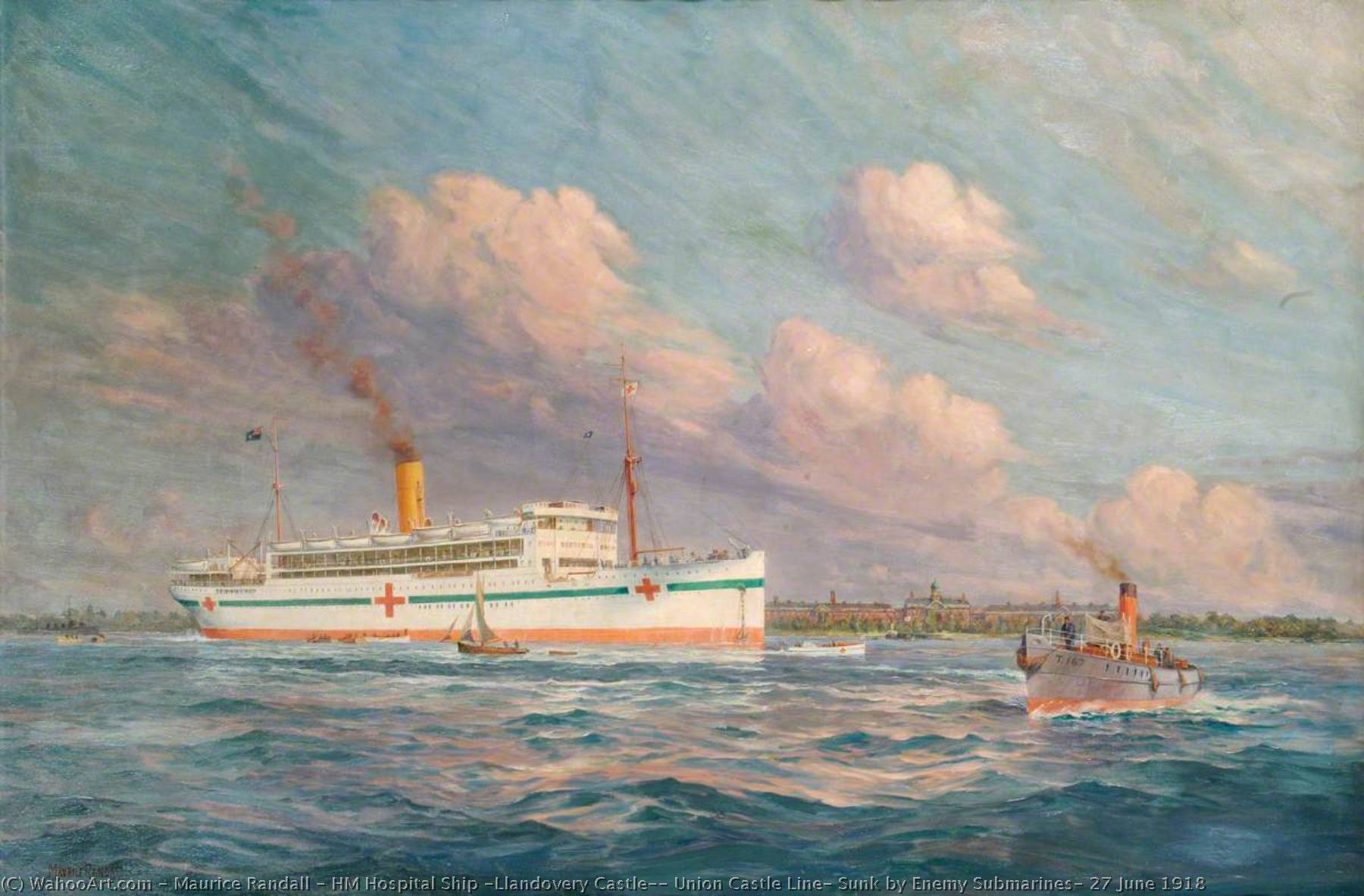 Hm Hospital Ship 'llandovery Castle', Union Castle Line, Sunk By Enemy Submarines, 27 June 1918 — Maurice Randall