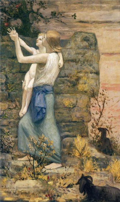 The Keeper Of Goats — Pierre Cécile Puvis De Chavannes