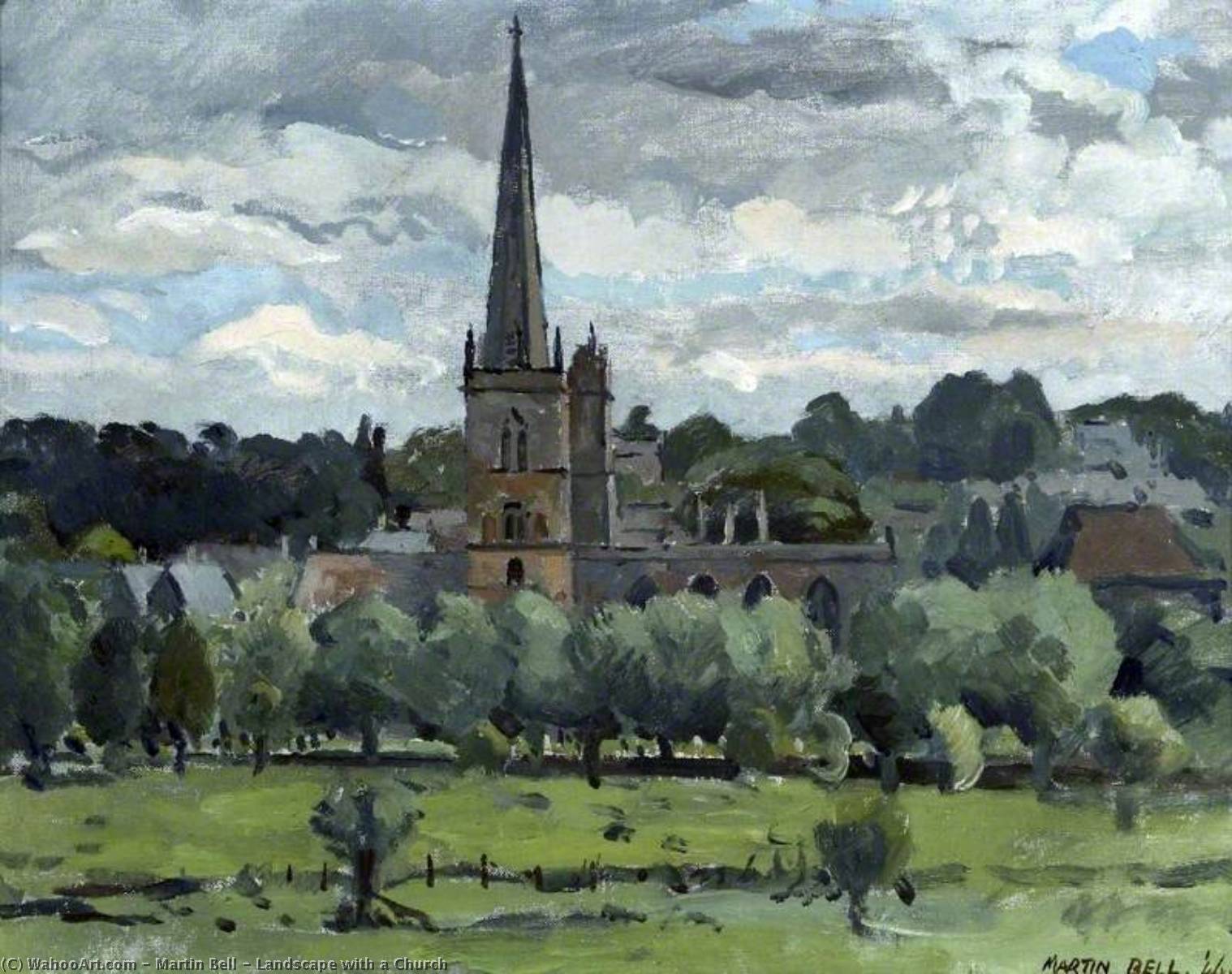 Landscape With A Church — Martin Bell