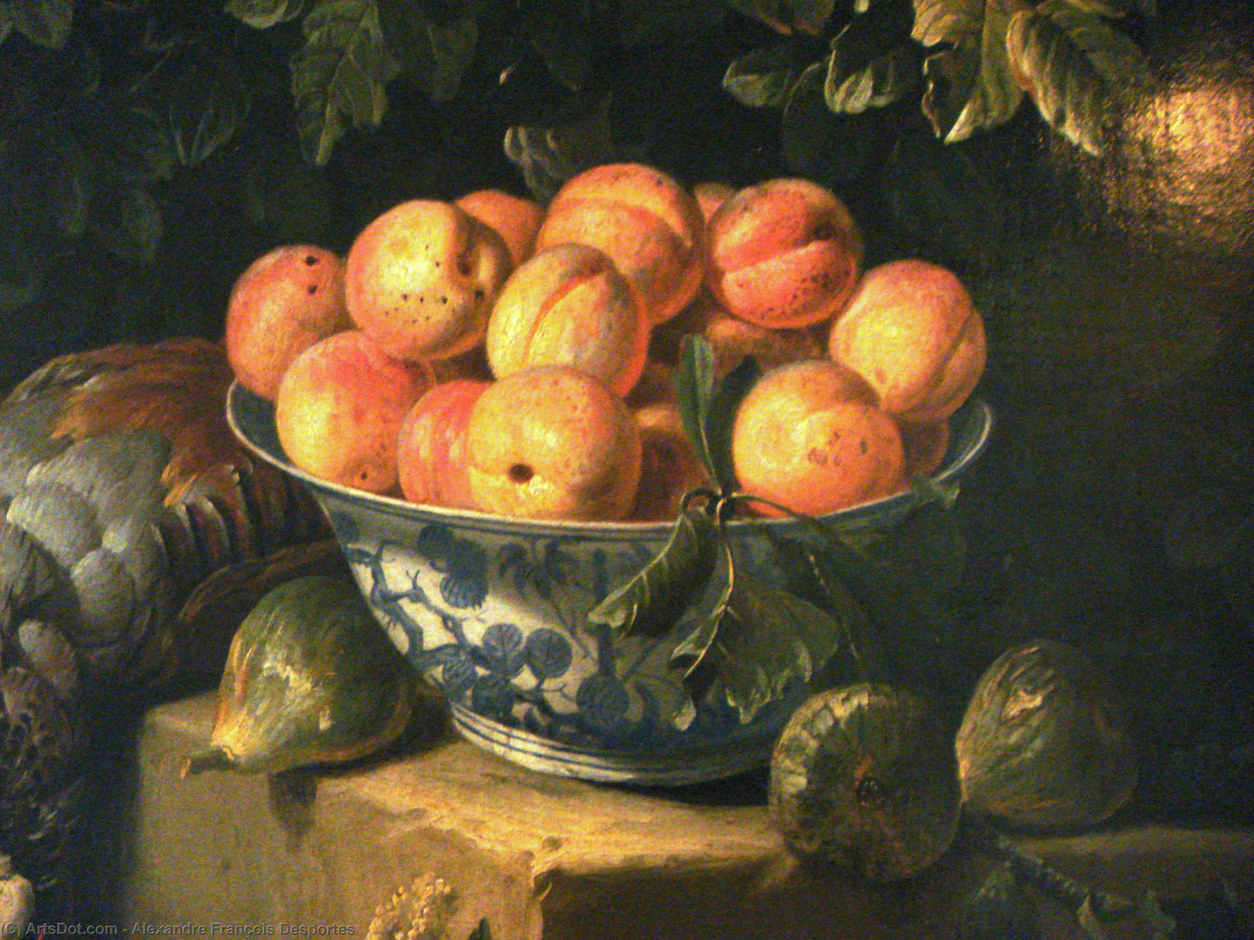 Nature Morte Au Gibier Et A La Coupe De Porcelaine Francois Desporte Circa — Alexandre François Desportes
