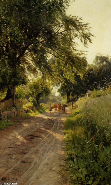 Koerne Traekkes Hjem, Hellebaek — Peder Mørk Mønsted
