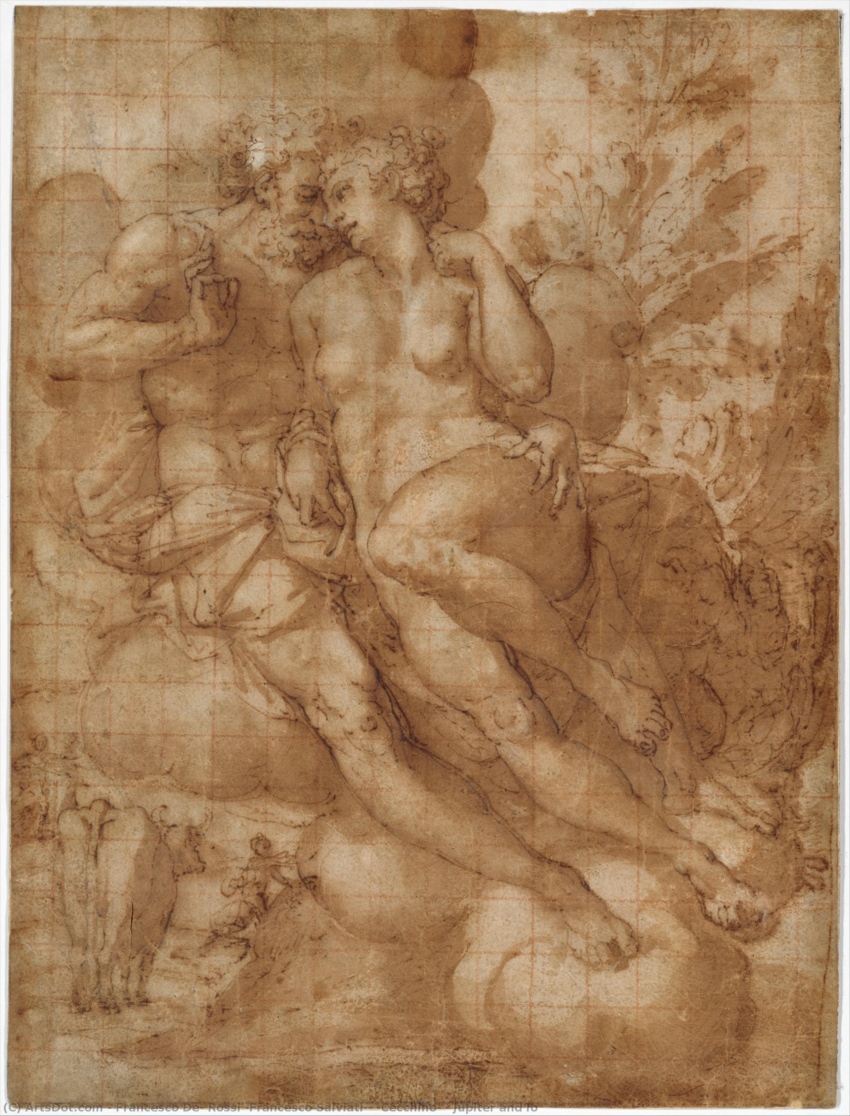 Jupiter And Io — Francesco De Rossi (francesco Salviati) (cecchino)