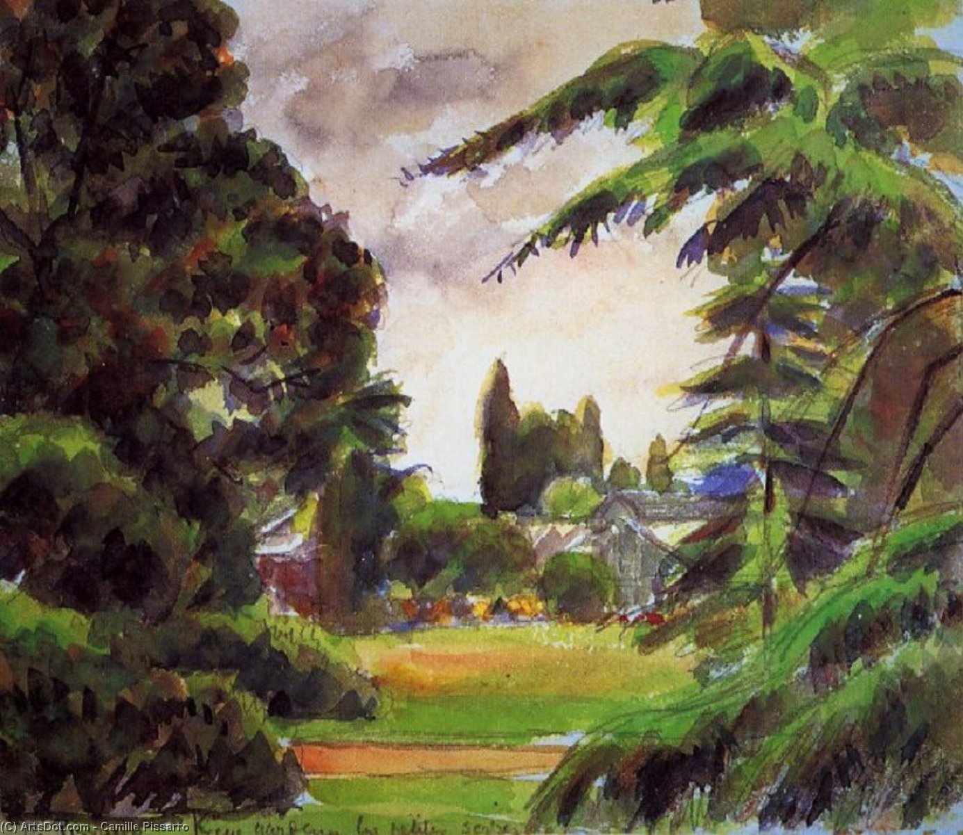 Kew Gardens, The Little Greenhouse — Camille Pissarro