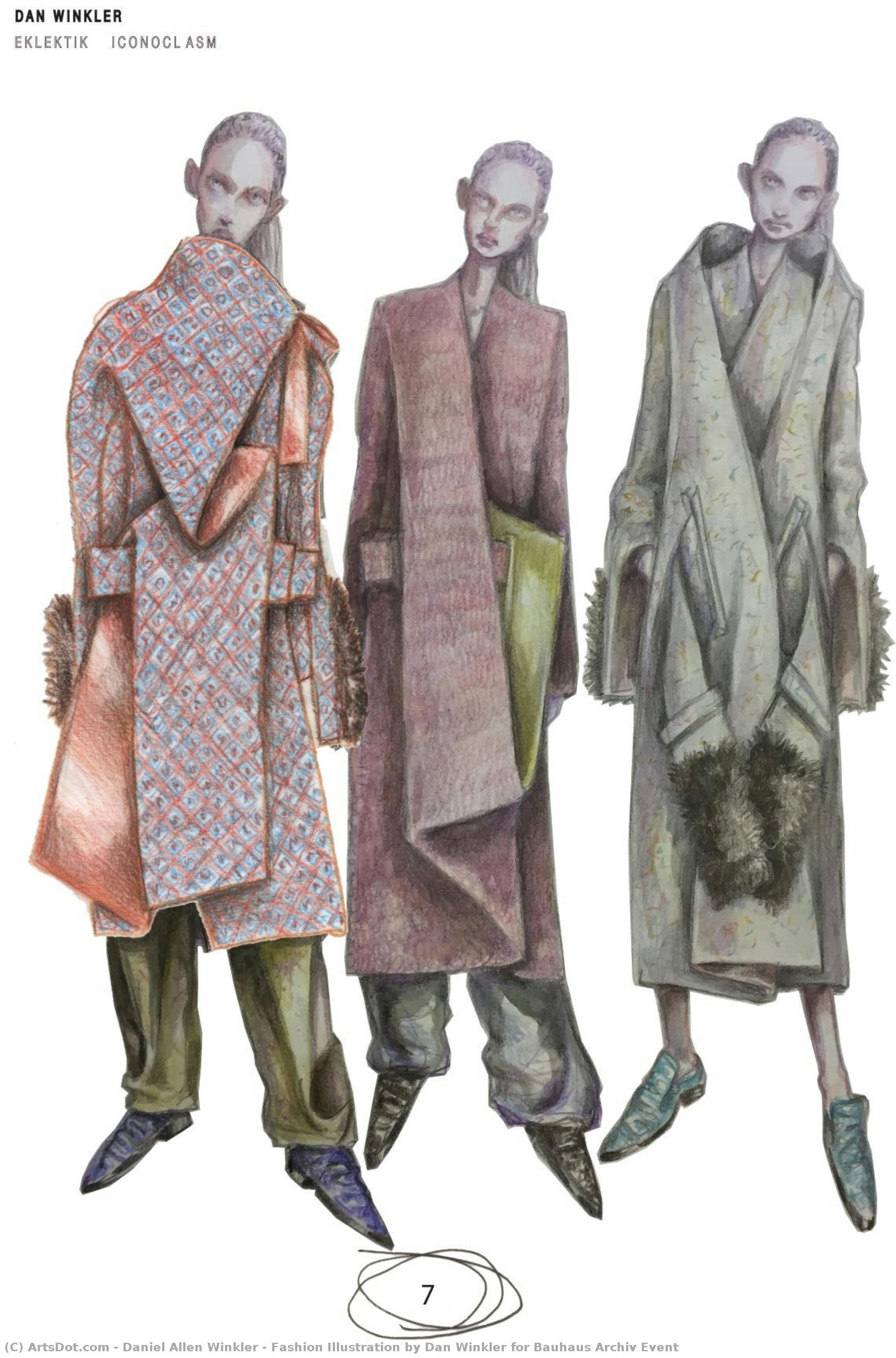 Fashion Illustration By Dan Winkler For Bauhaus Archiv Event — Daniel Allen Winkler