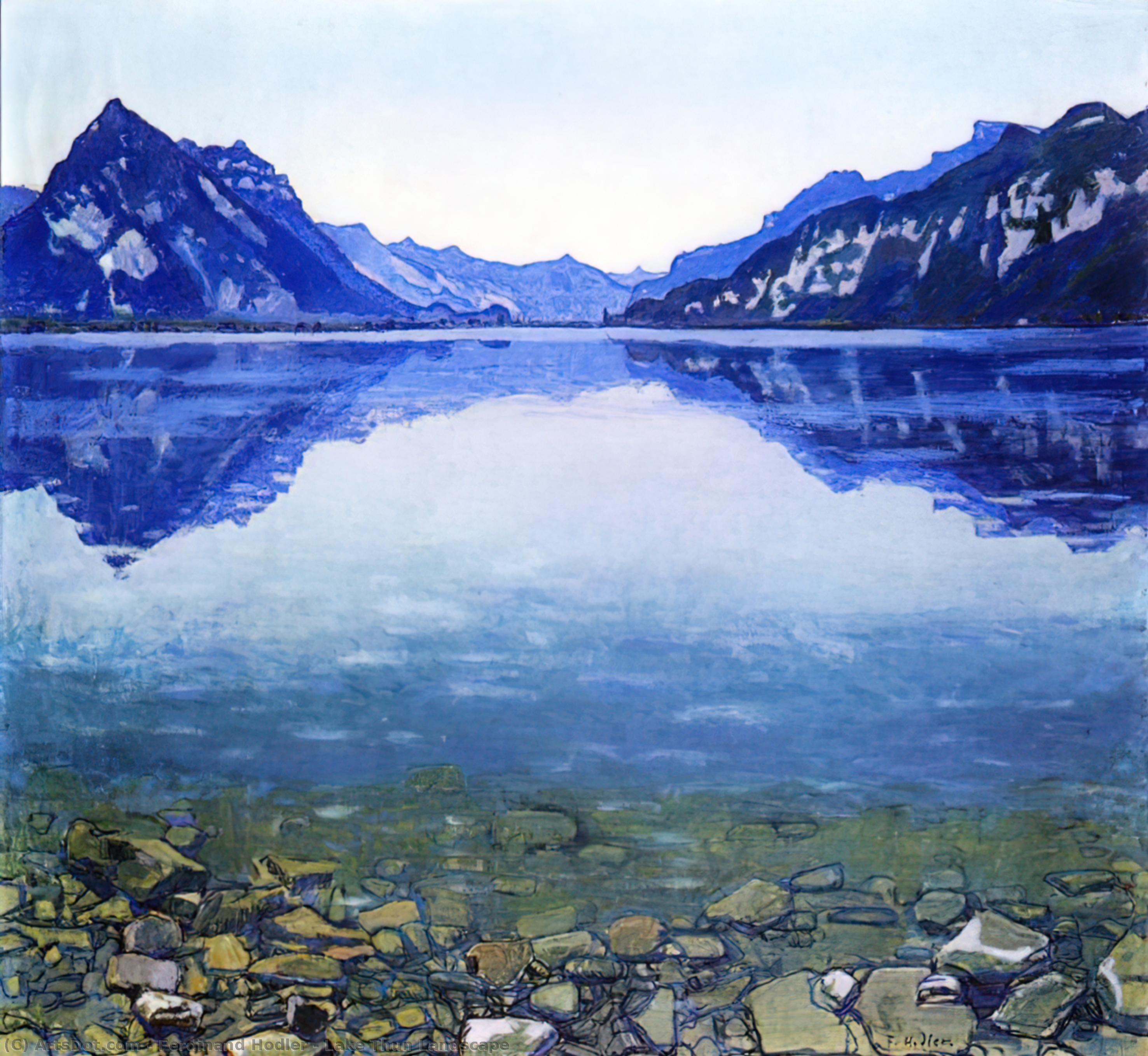Lake Thun Landscape — フェルディナン・ホドラー