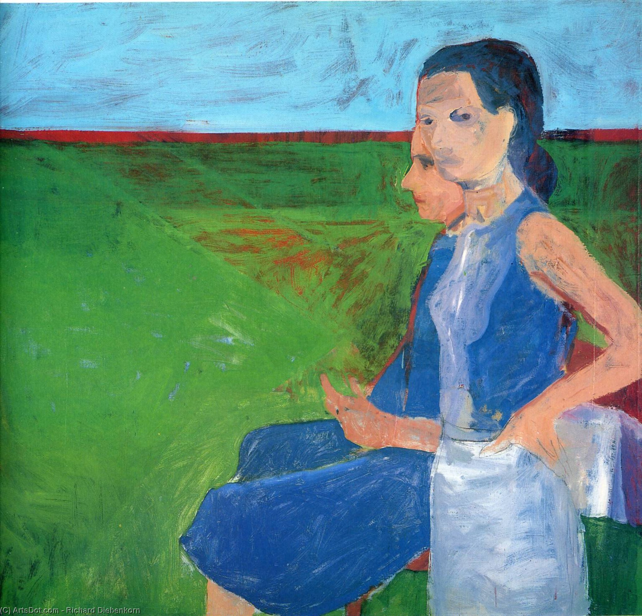 Woman Outside — Richard Diebenkorn