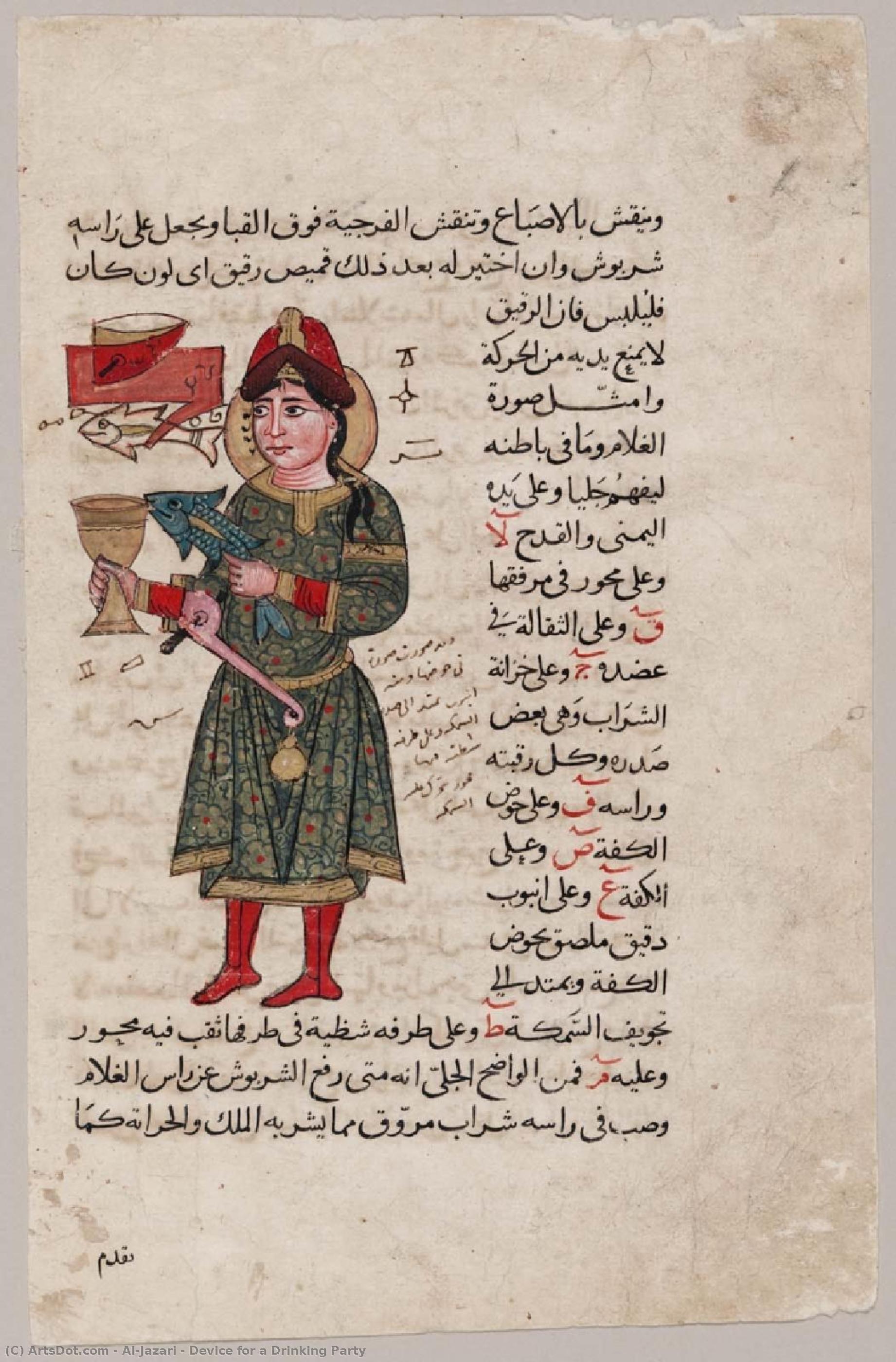Device For A Drinking Party — Badīʿ Az-zaman Abu L-ʿizz Ibn Ismāʿīl Ibn Ar-razāz Al-jazarī