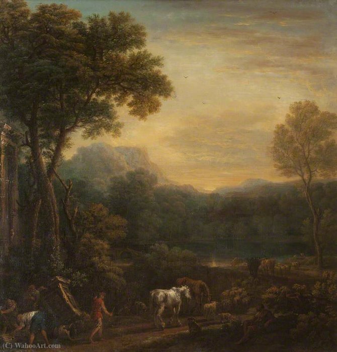 A Classical Landscape With Animals — Джон Вуттон
