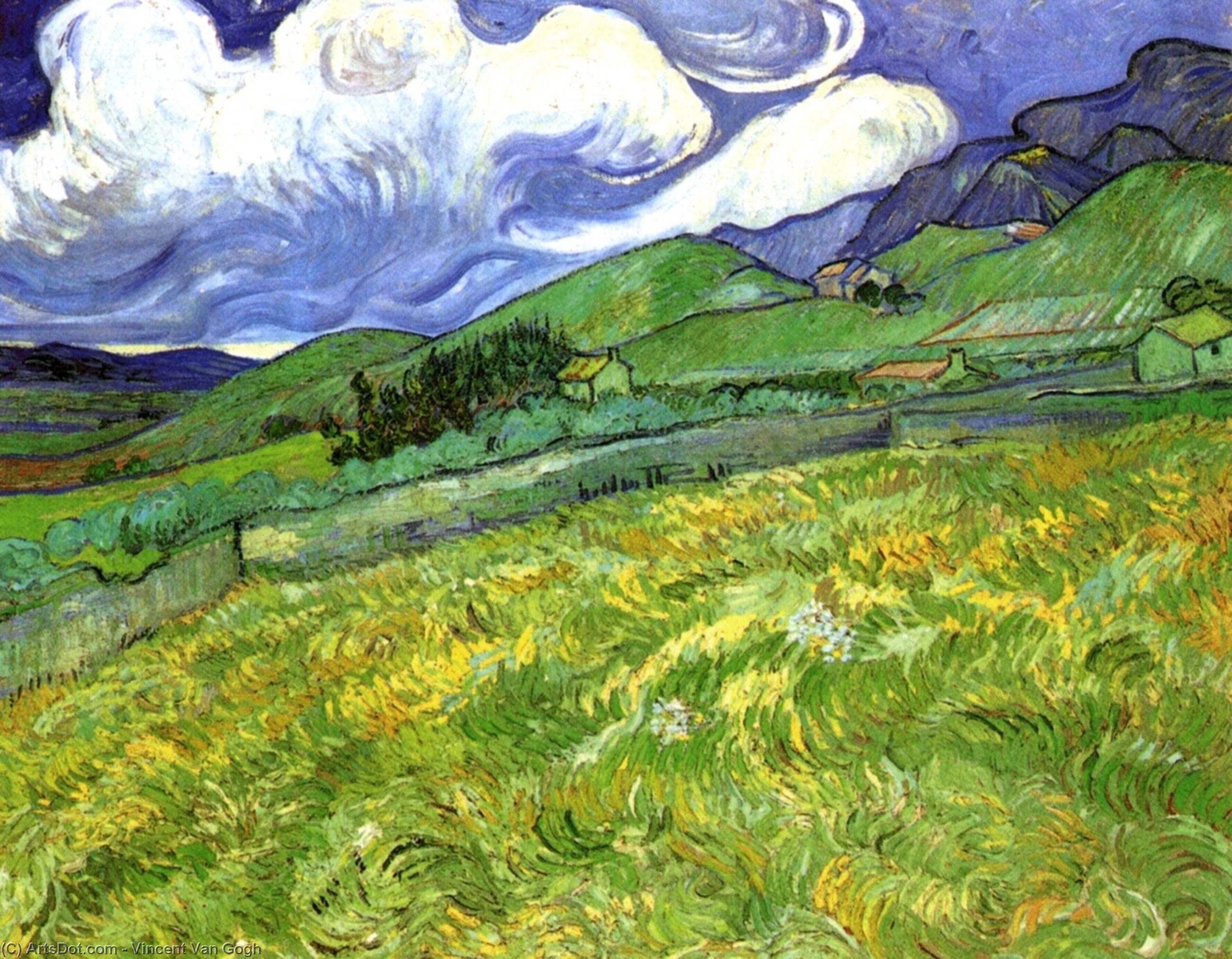 Berglandschaft Hinter St.-paulin-krankenhaus — Vincent Willem Van Gogh
