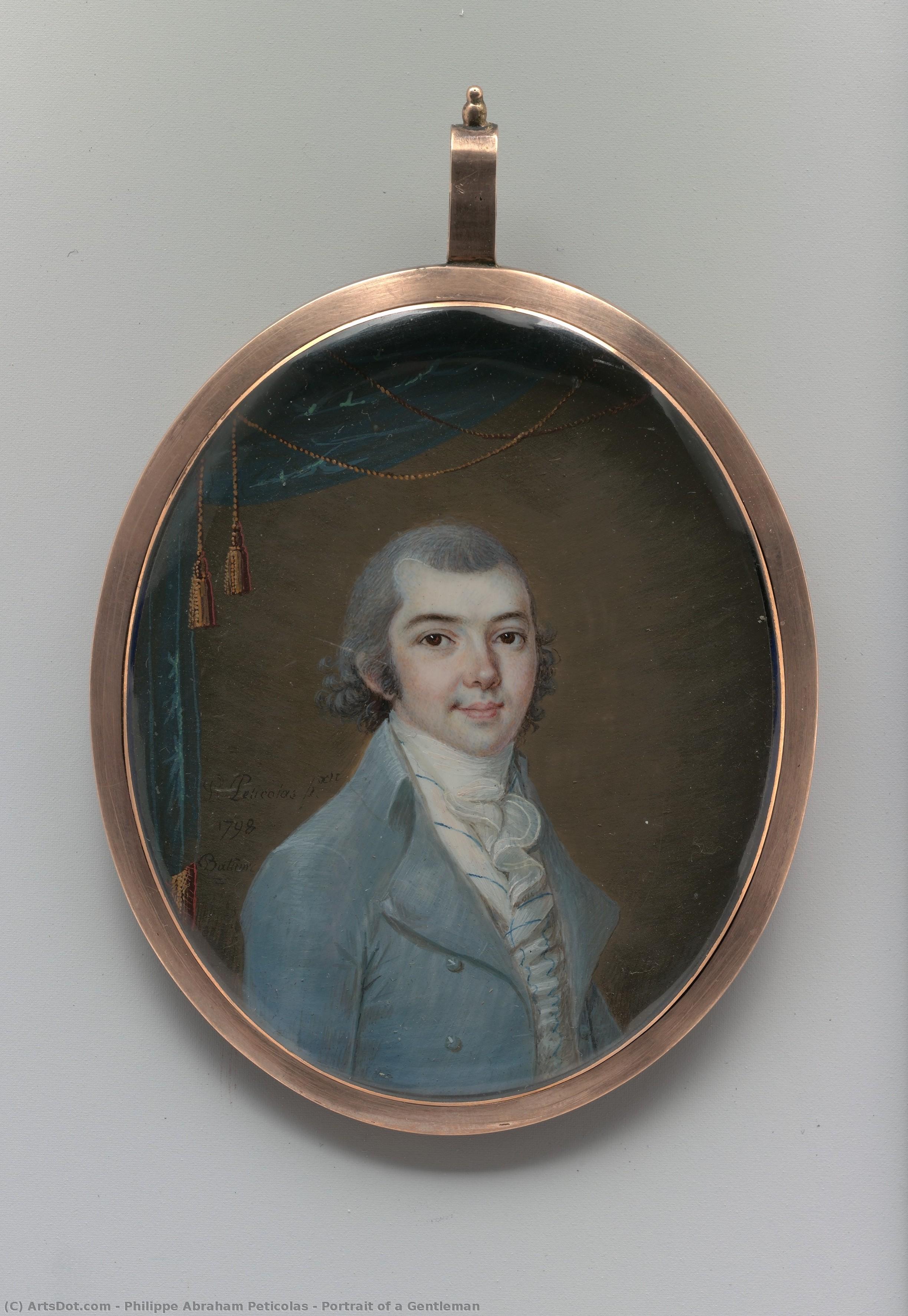 Portrait Of A Gentleman — Philippe Abraham Peticolas