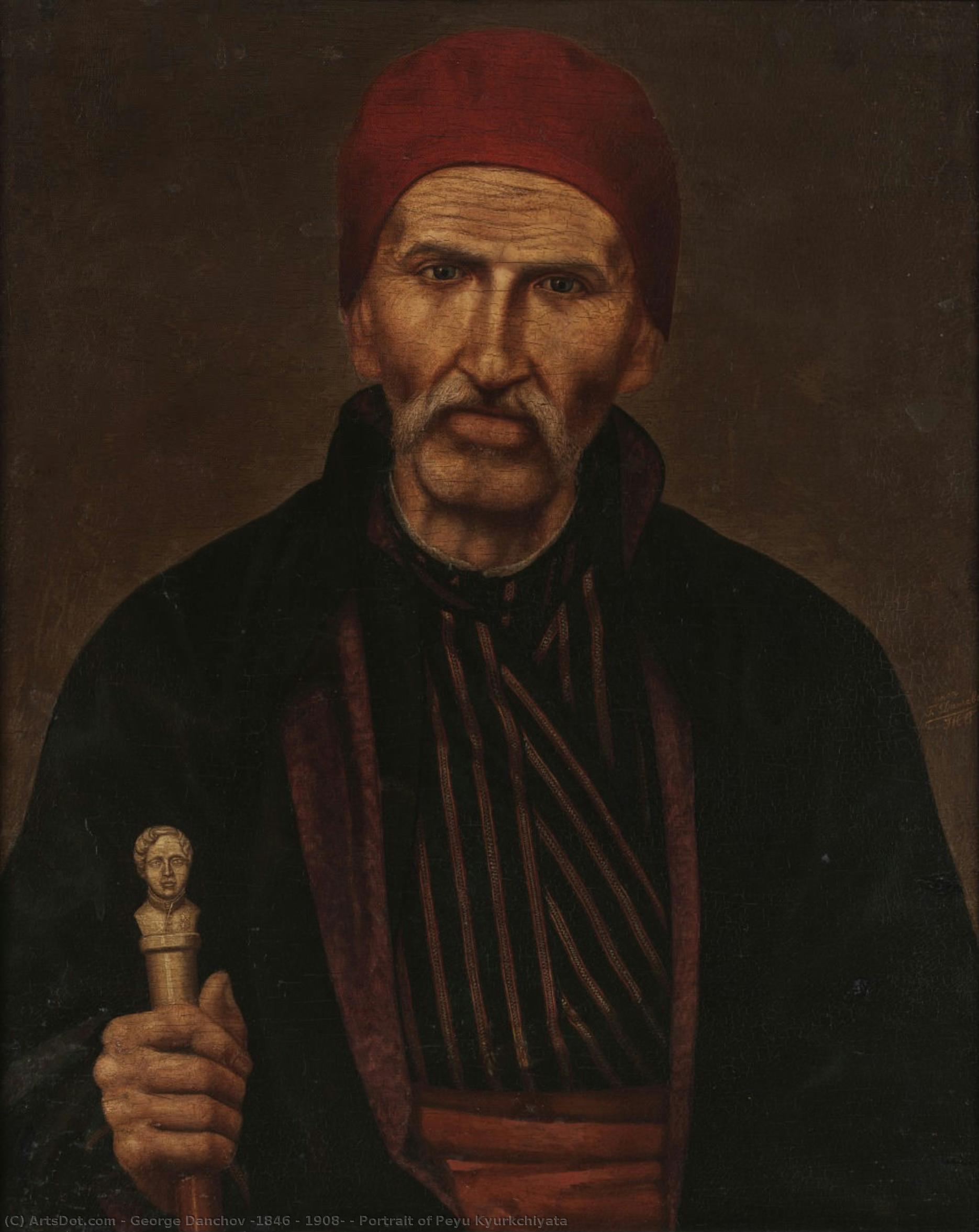 Portrait Of Peyu Kyurkchiyata — George Danchov (1846 - 1908)