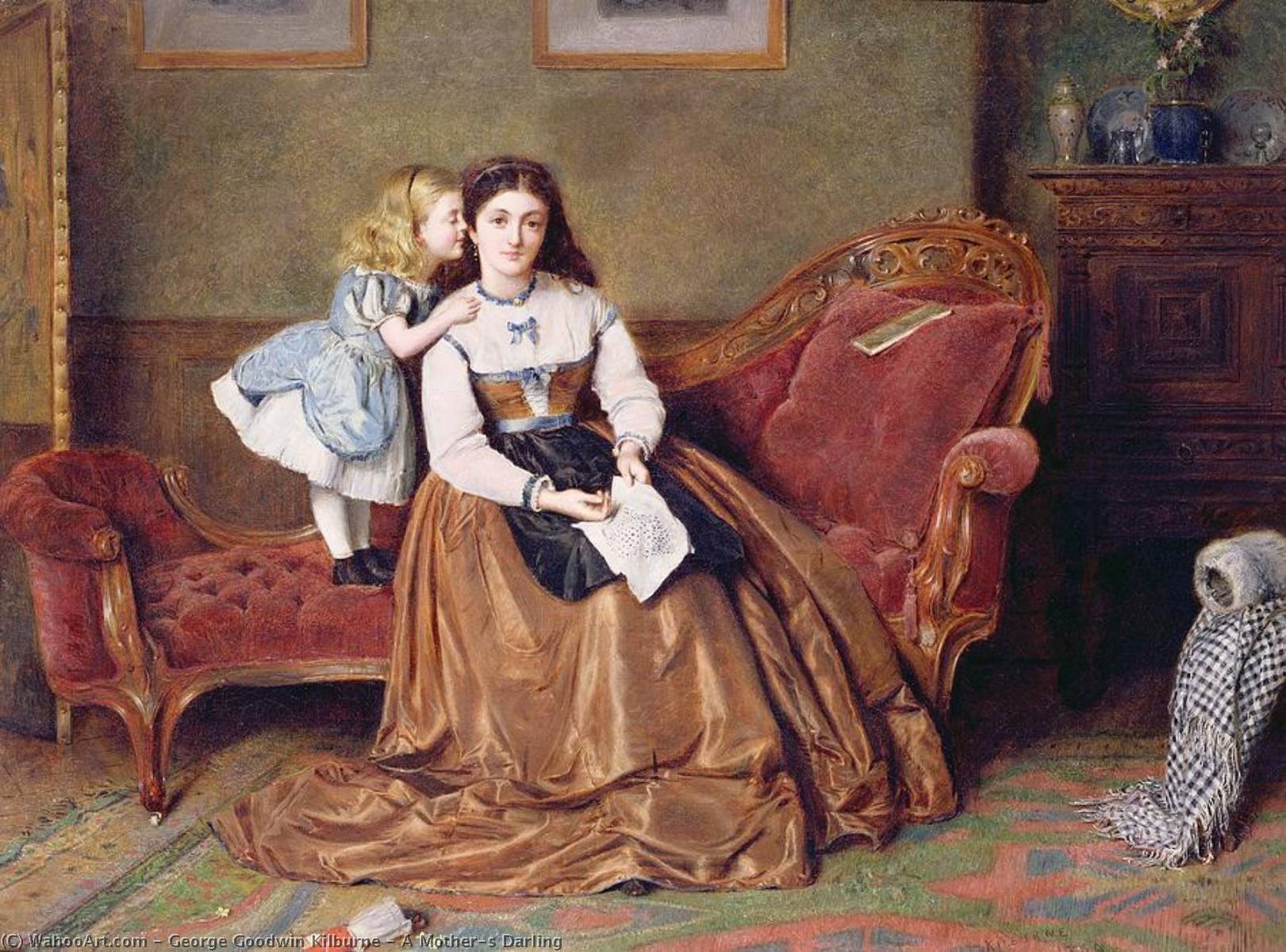 A Mother's Darling — George Goodwin Kilburne