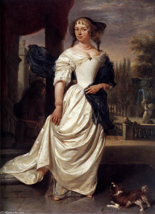 Portrait Of Margaretha Delff, Wife Of Johan De La Faille — Johannes Verkolje