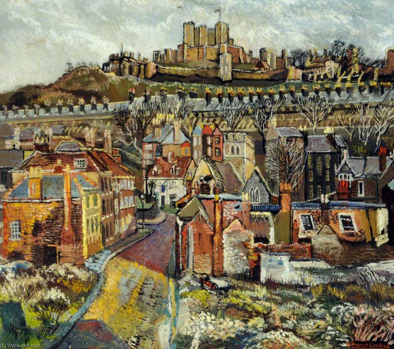 Hellfire Corner, St James Street And Old Church, Dover — Francis Ferdinand Maurice Cook