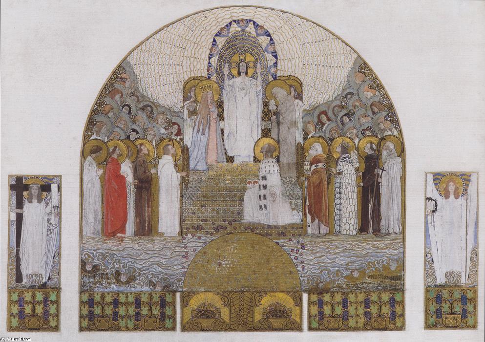Am Steinhof Church, Mosaic Design For The Main Altar — Koloman Moser