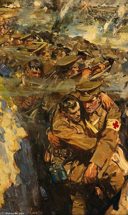 First World War - The Red Cross In The Trenches — Cyrus Cuneo