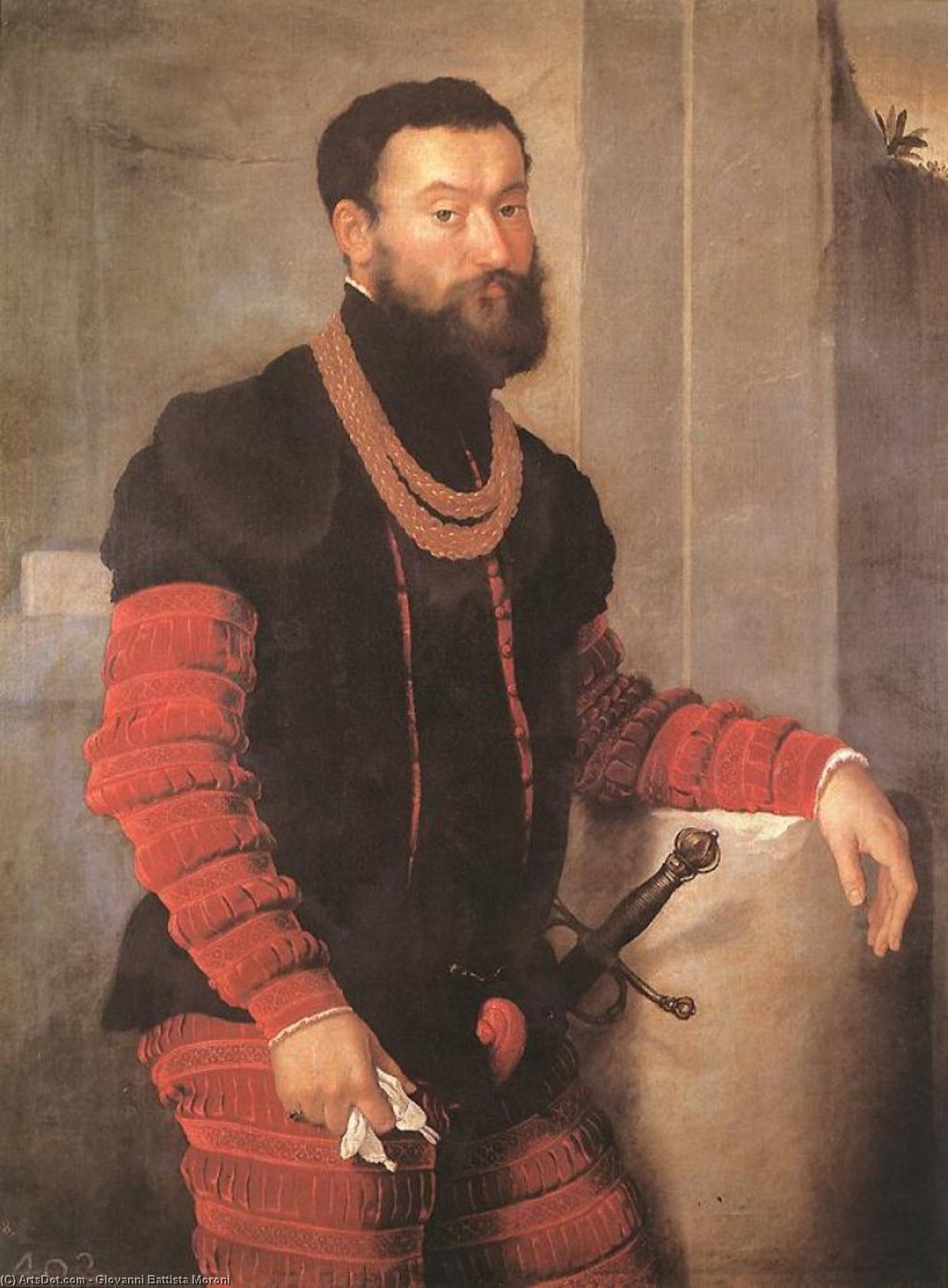 Portrait Of A Soldier — Moroni, Giovanni Battista