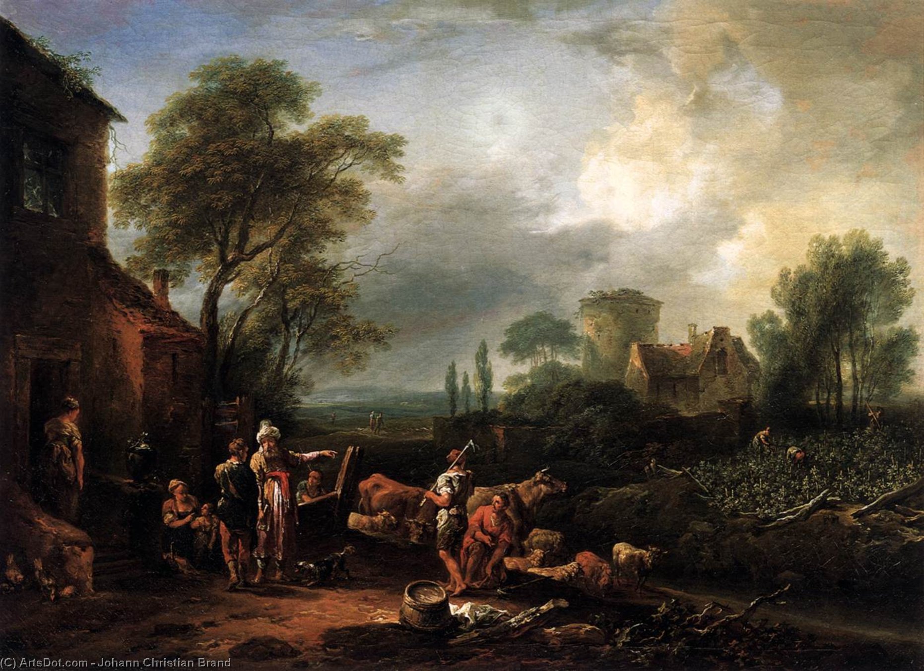 Parable Of The Workers In The Vineyard — Johann Christian Brand