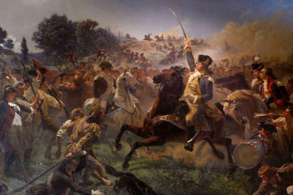 Washington Rallying The Troops At Monmouth — Emanuel Gottlieb Leutze