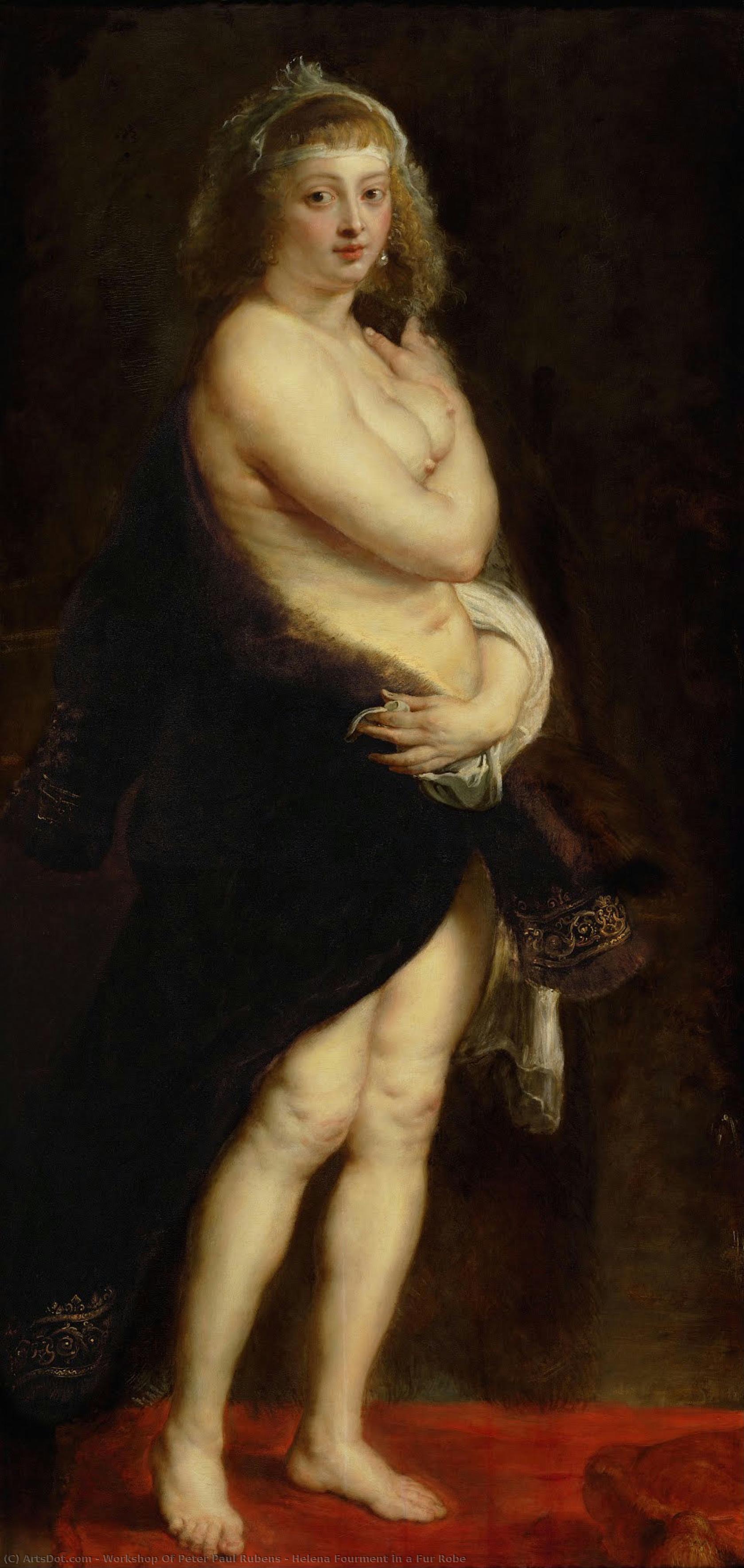Helena Fourment In Einem Pelzgewand — Werkstatt Von Peter Paul Rubens