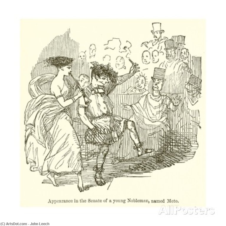 Appearance In The Senate Of A Young Nobleman, — John Leech