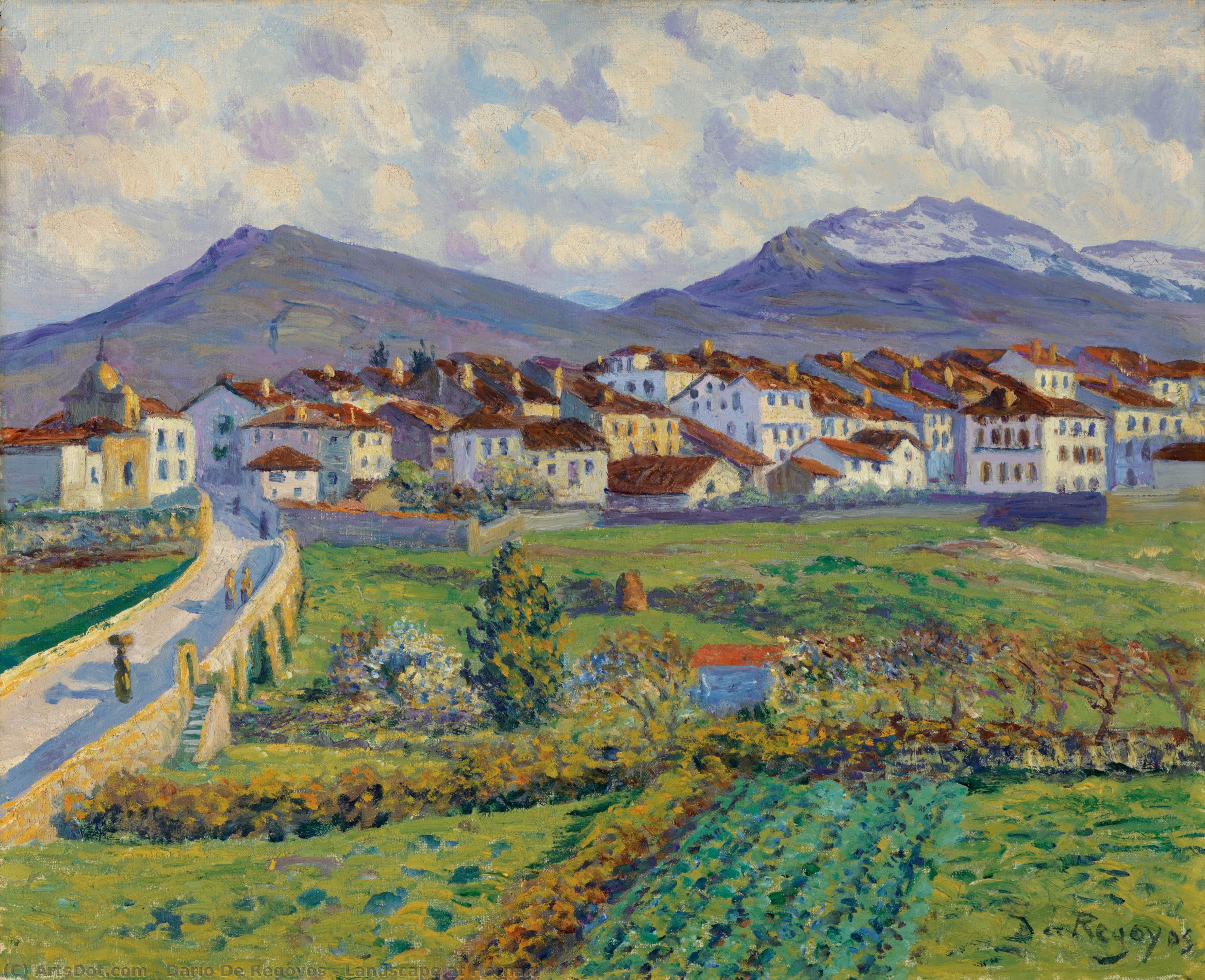 Landscape At Hernani — Darío De Regoyos