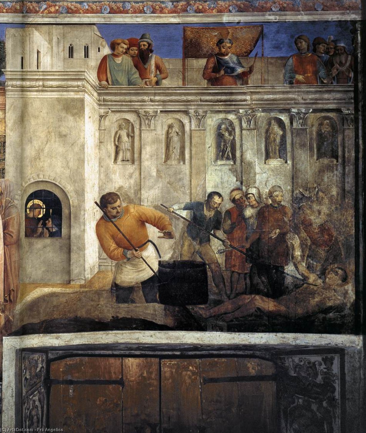 E,wall - Martyrdom Of St Lawrence — Fra Angelico