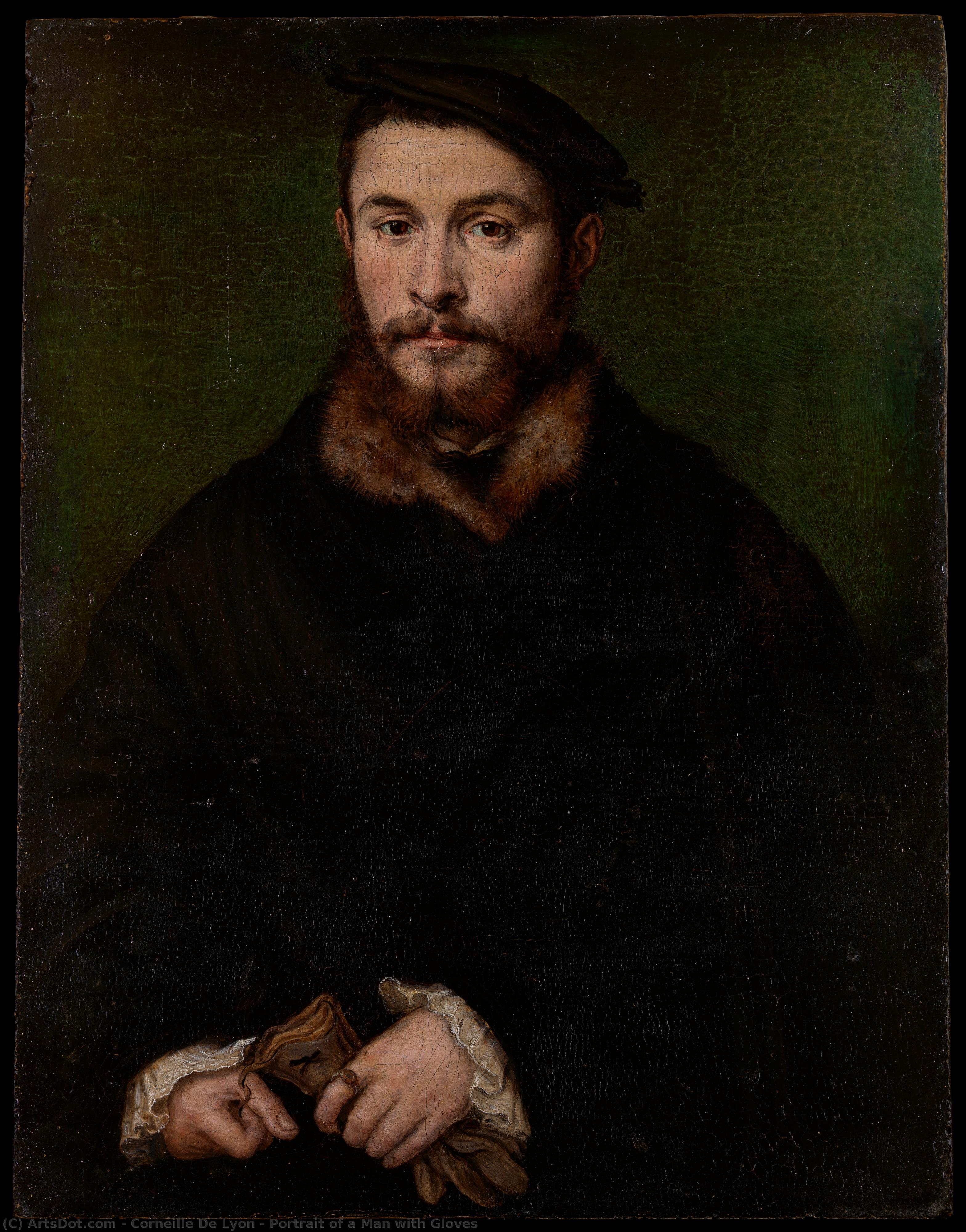 Portrait Of A Man With Gloves — Kornel De Lion