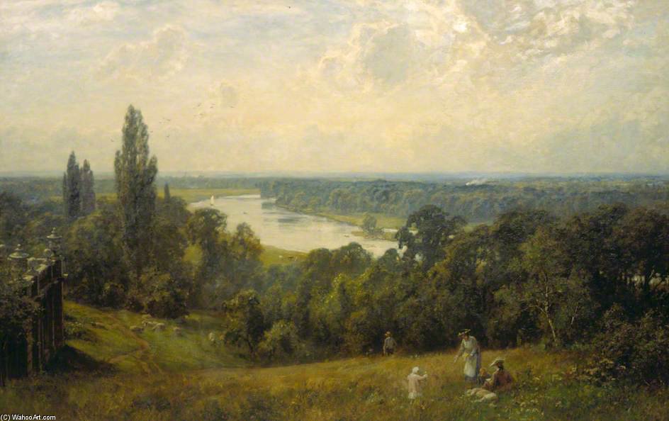 The Thames From Richmond Hill, London — Ernest Albert Waterlow