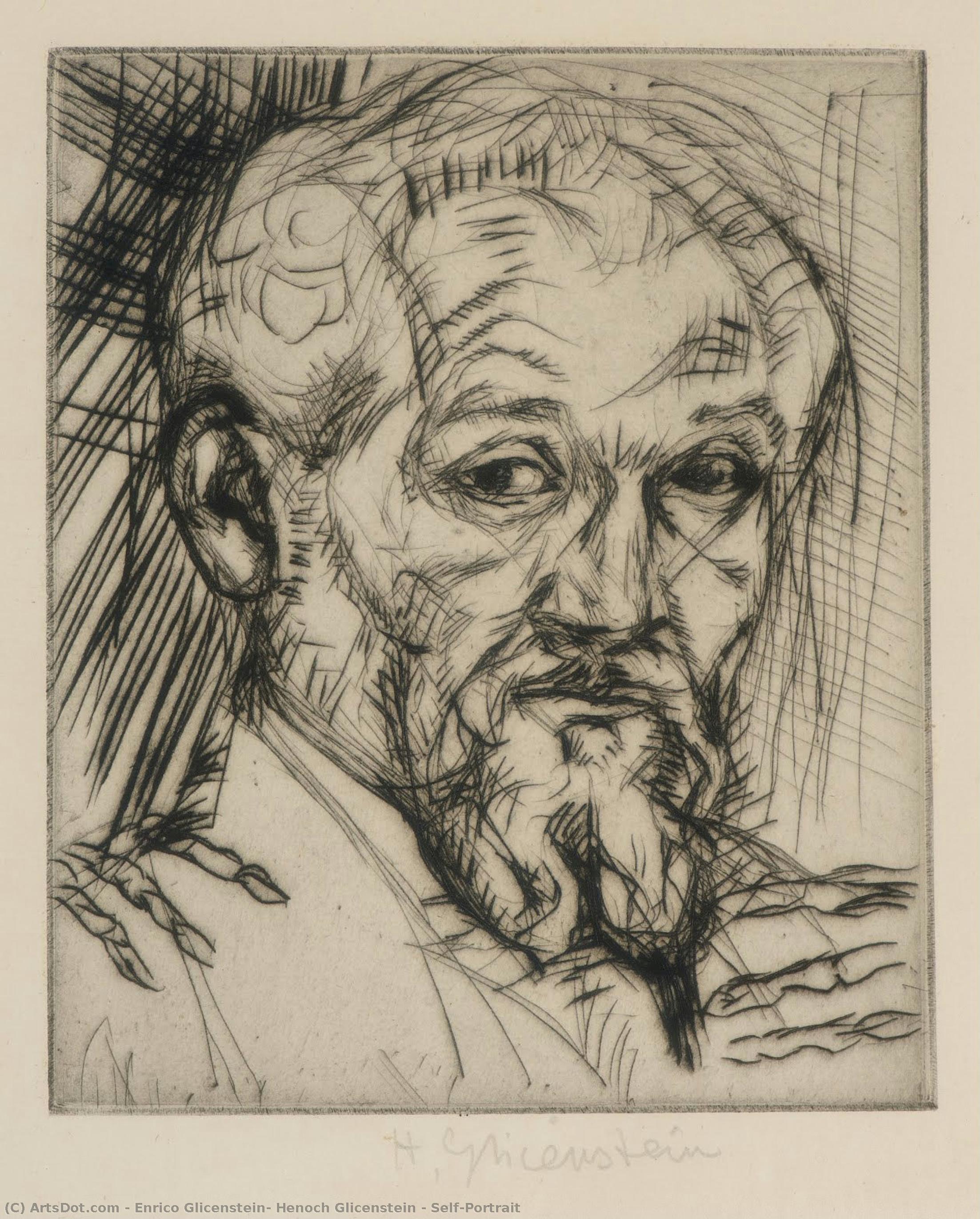 Self-portrait — Enoch Hendryk Glicenstein