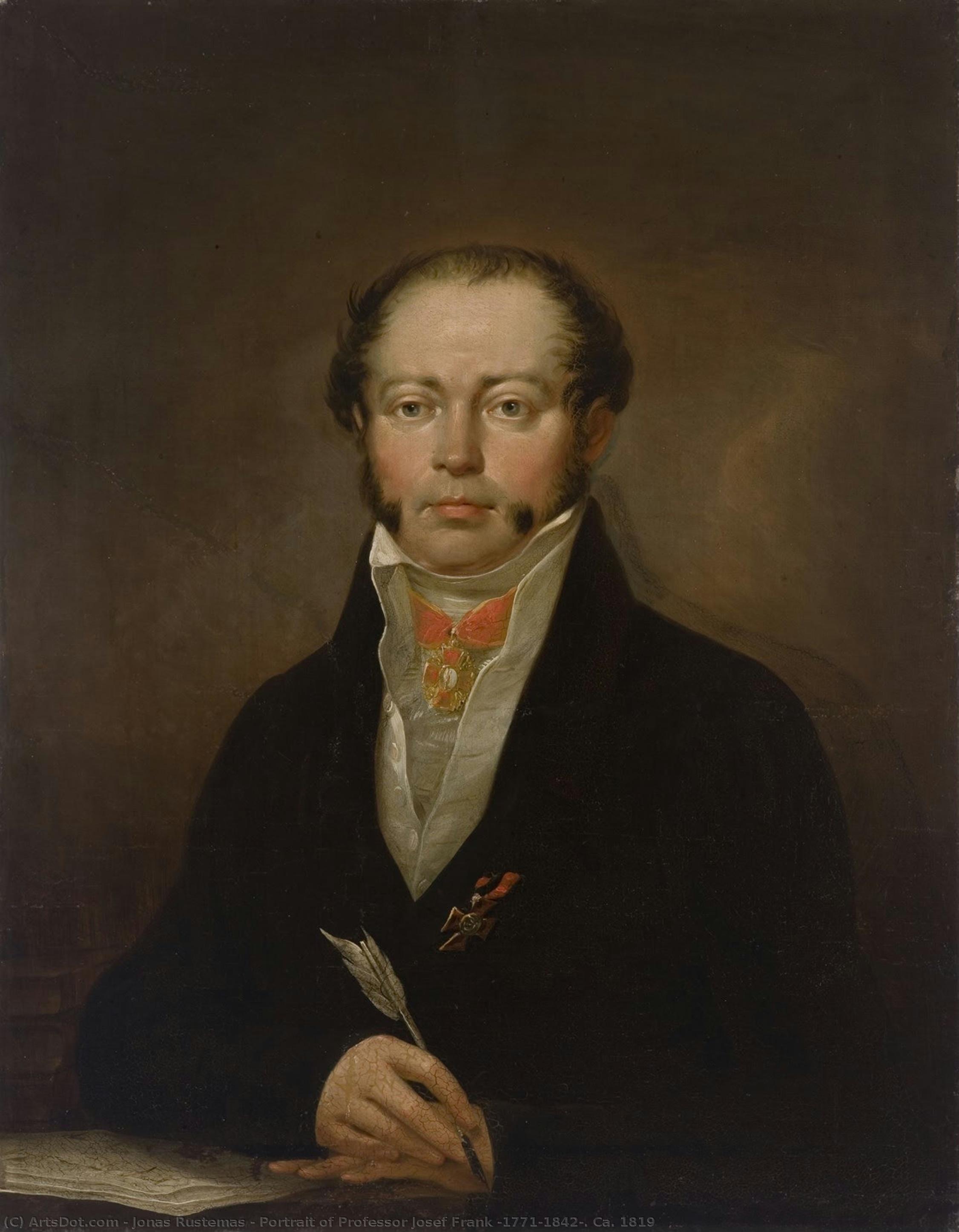 Portrait Of Professor Josef Frank (1771–1842). Ca. 1819 — Jonas Rustemas