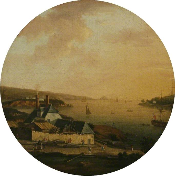 A View Of The Dockyard, Cremyll — William Tomkins