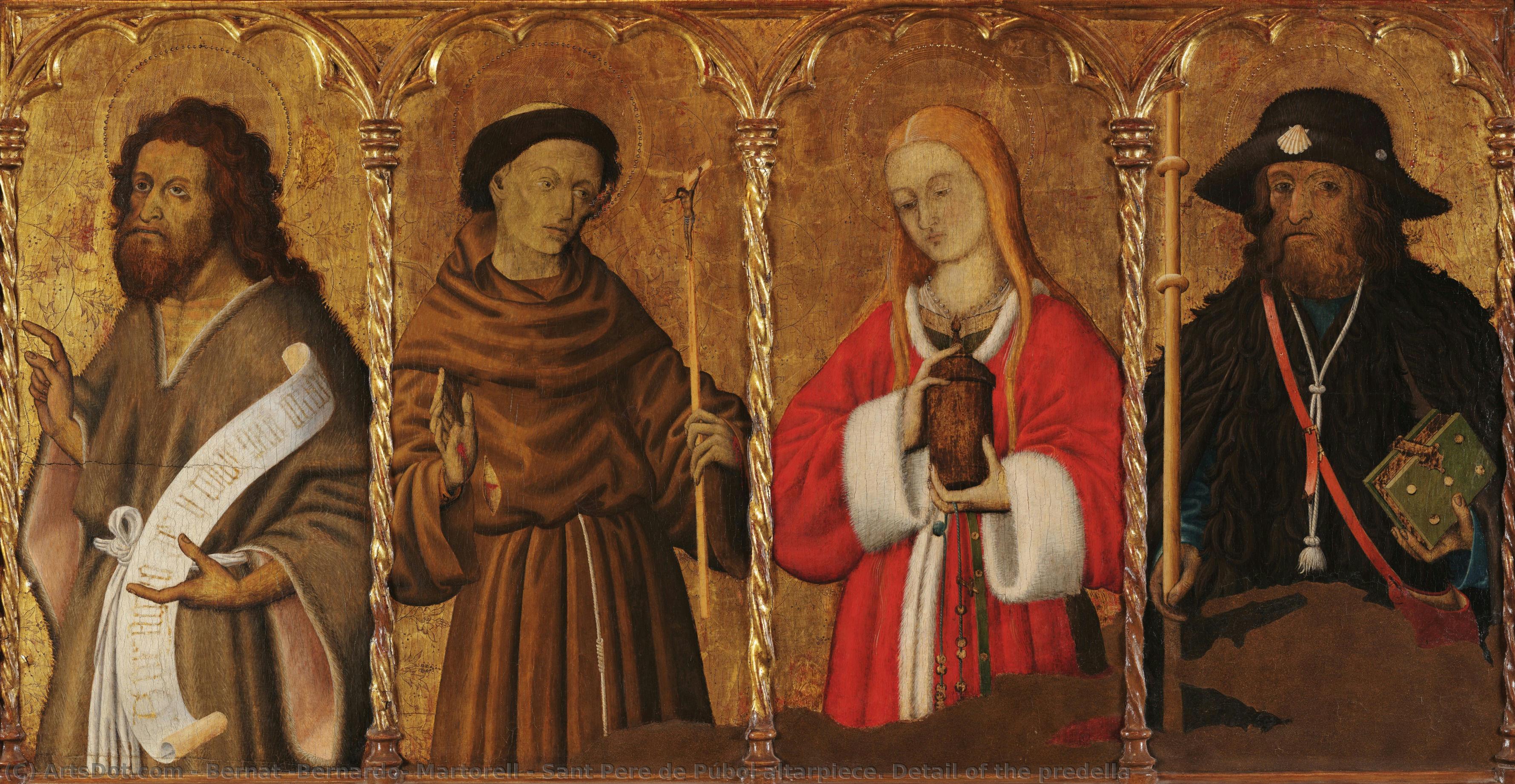Sant Pere De Púbol Altarpiece. Detail Of The Predella — Bernat (bernardo) Martorell