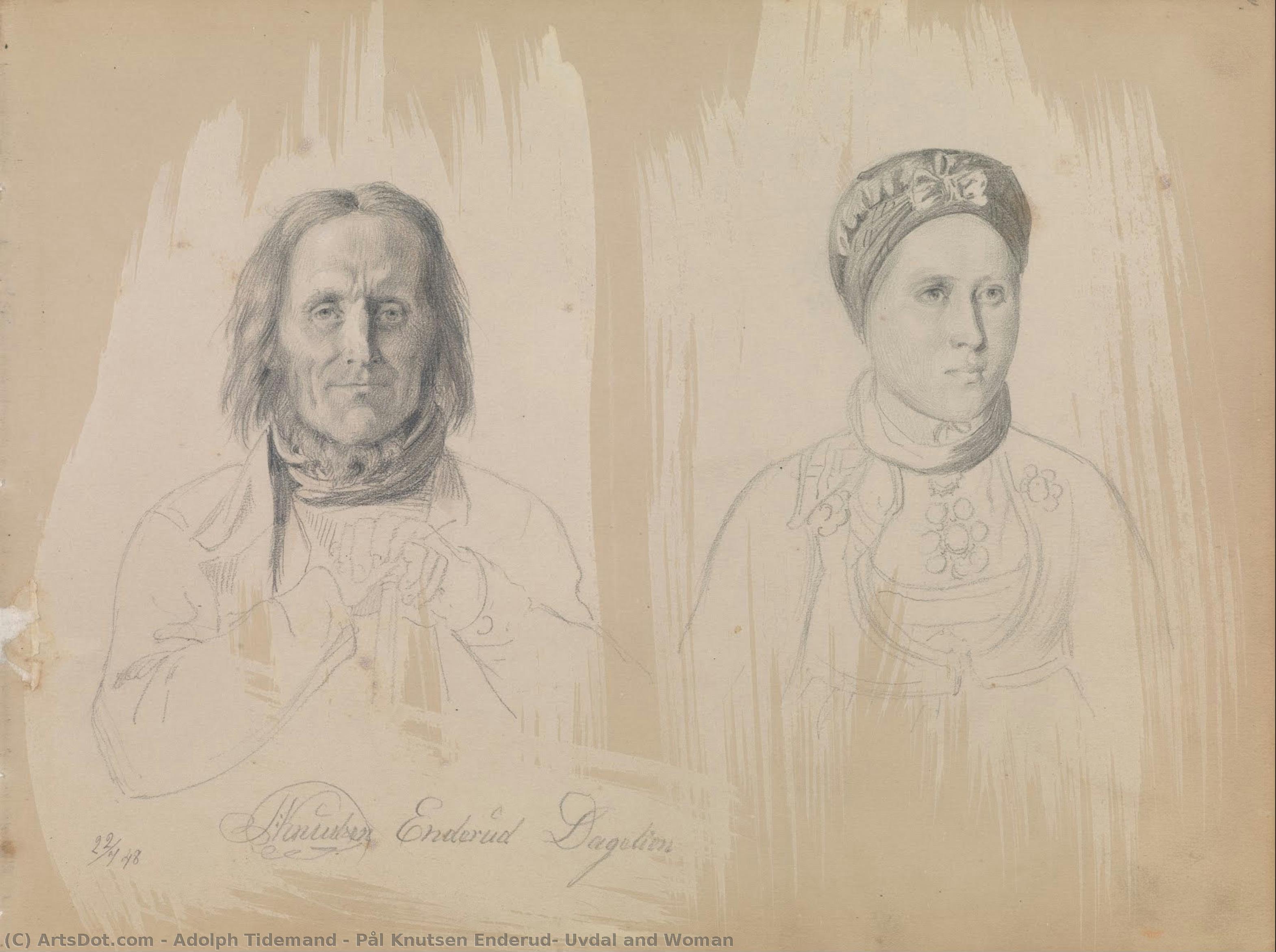 Pål Knutsen Enderud, Uvdal And Woman — Adolph Tidemand