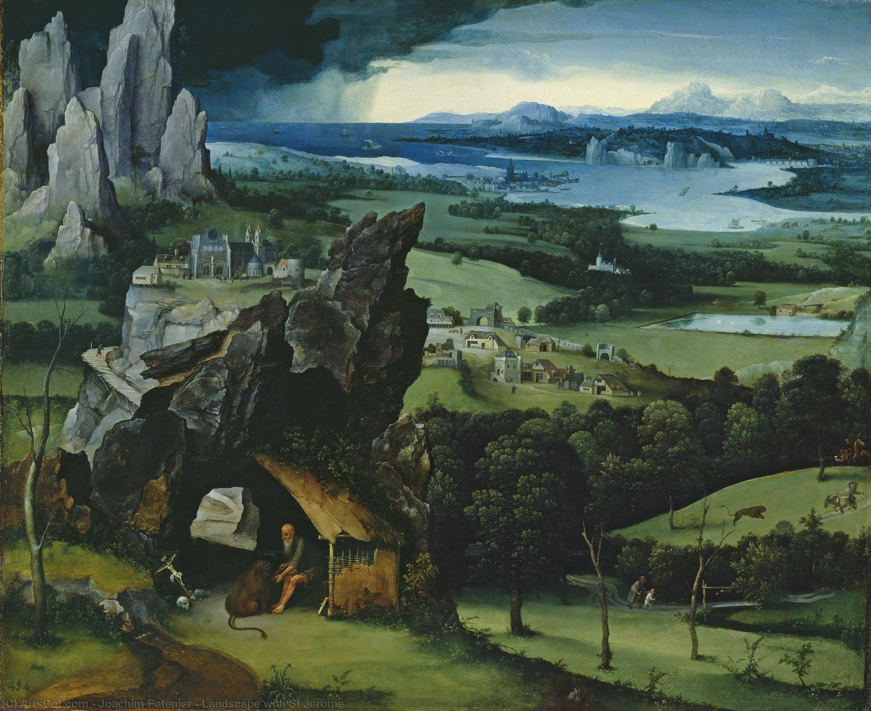 Paisaje Con San Jerónimo — Joaquim Patenier