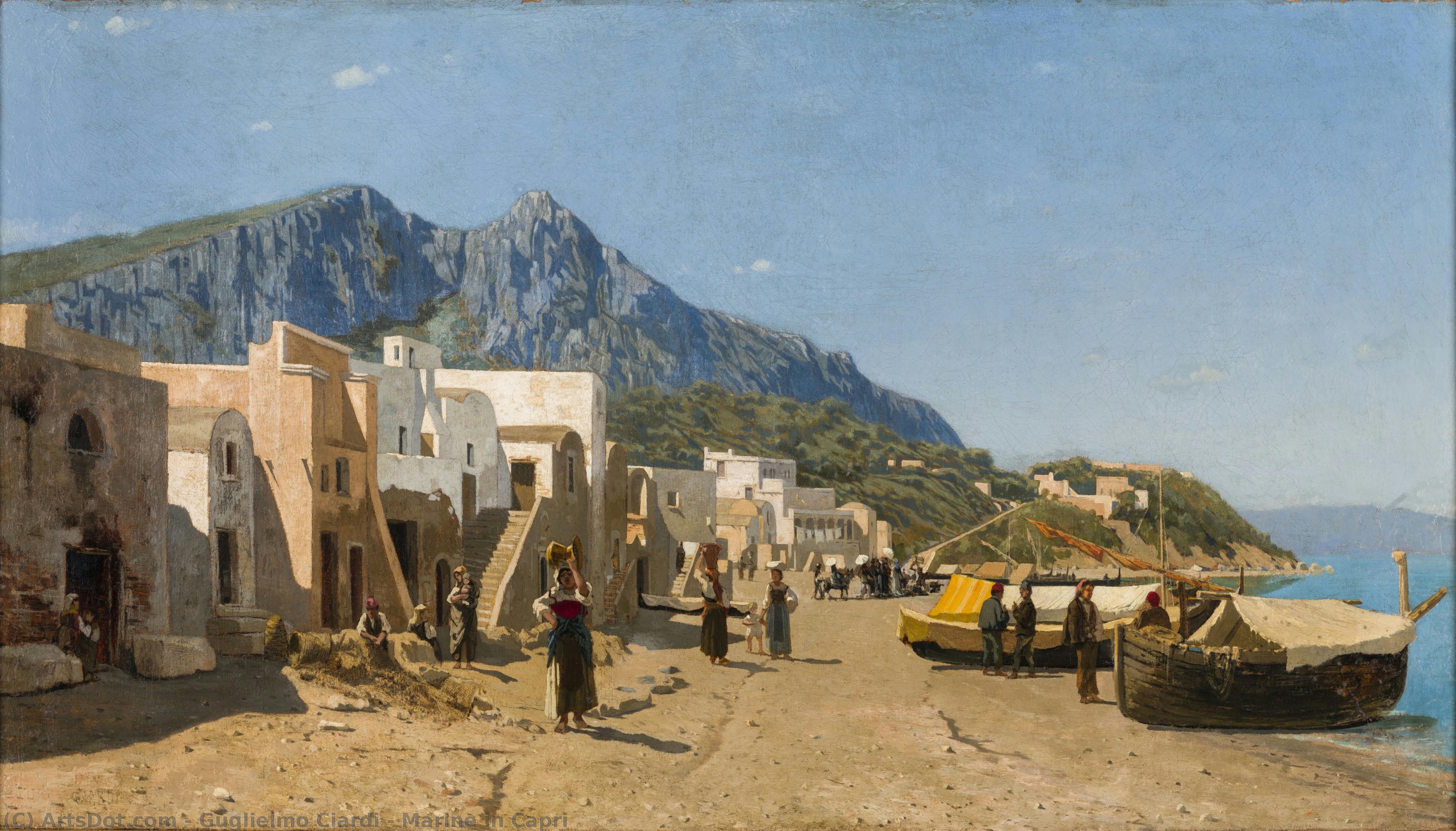 Marine In Capri — Guglielmo Ciardi