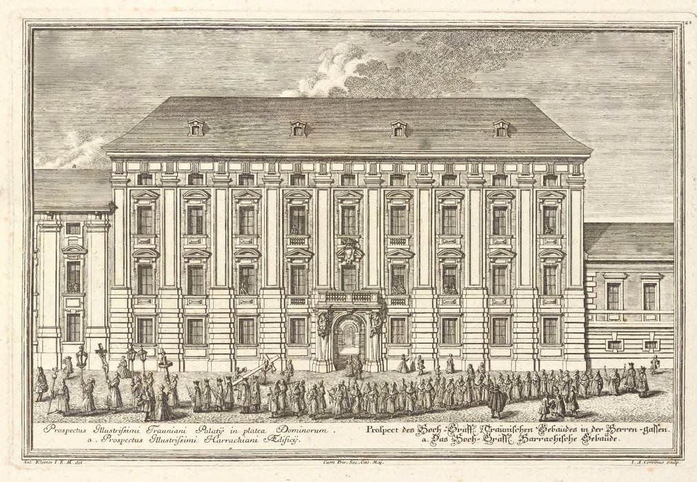 Prospect Of High-gräff Lichen Maid Niche Building In Herrengasse — Salomon Kleiner