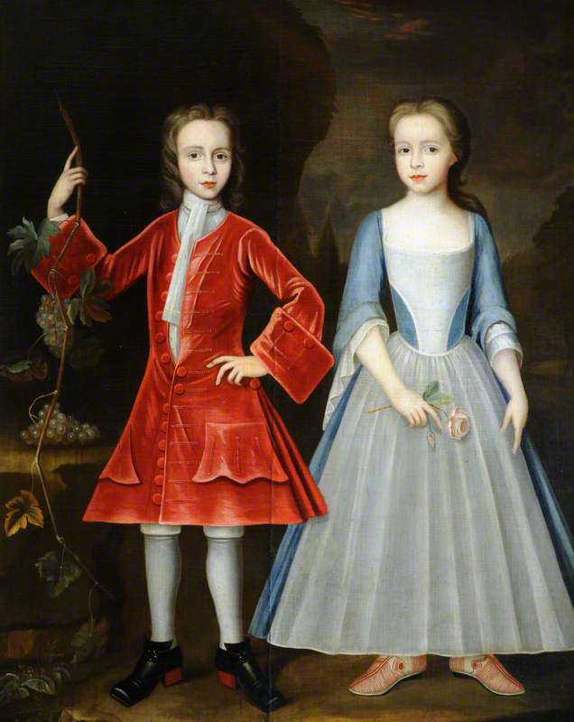 Edward Harpur (1713–1761), And His Sister Catherine Harpur (d.1740), Later Lady Gough, As Children — Johannes Verelst