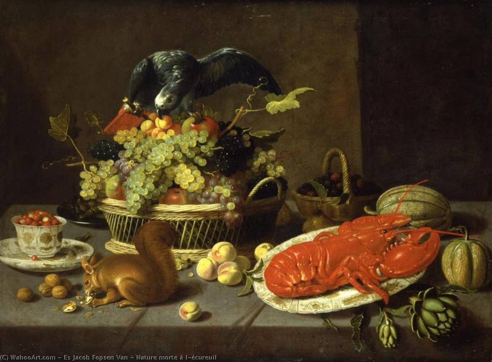 Nature Morte À L'écureuil — Jacob Foppens Van Es