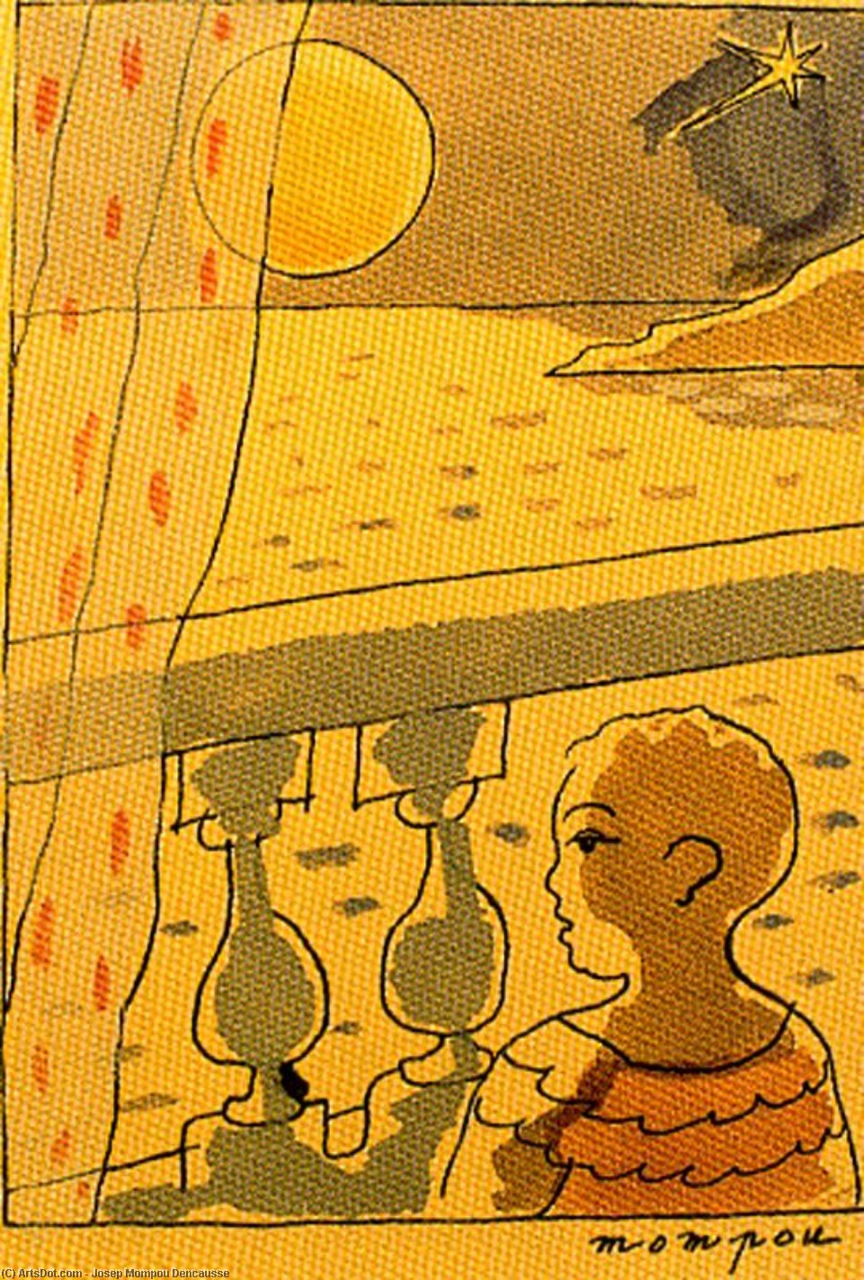 Four Illustrations For The The Book Paradiso 2 — Josep Mompou Dencausse