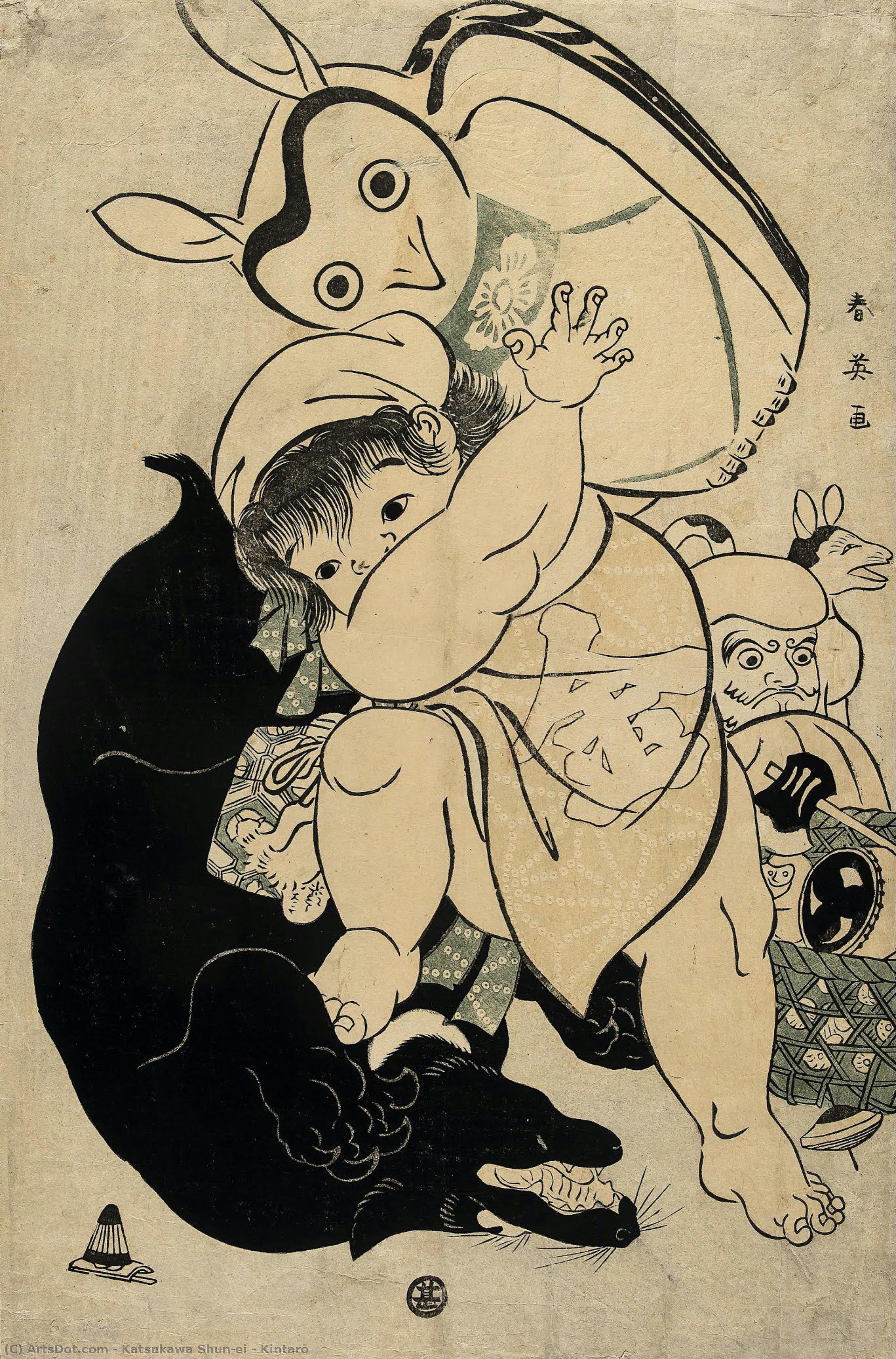 Kintarō — Katsukawa Shun'ei