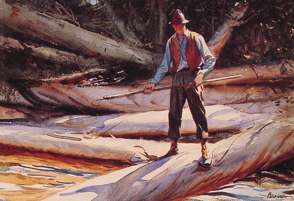 Man With A Gaff — Ogden Pleissner