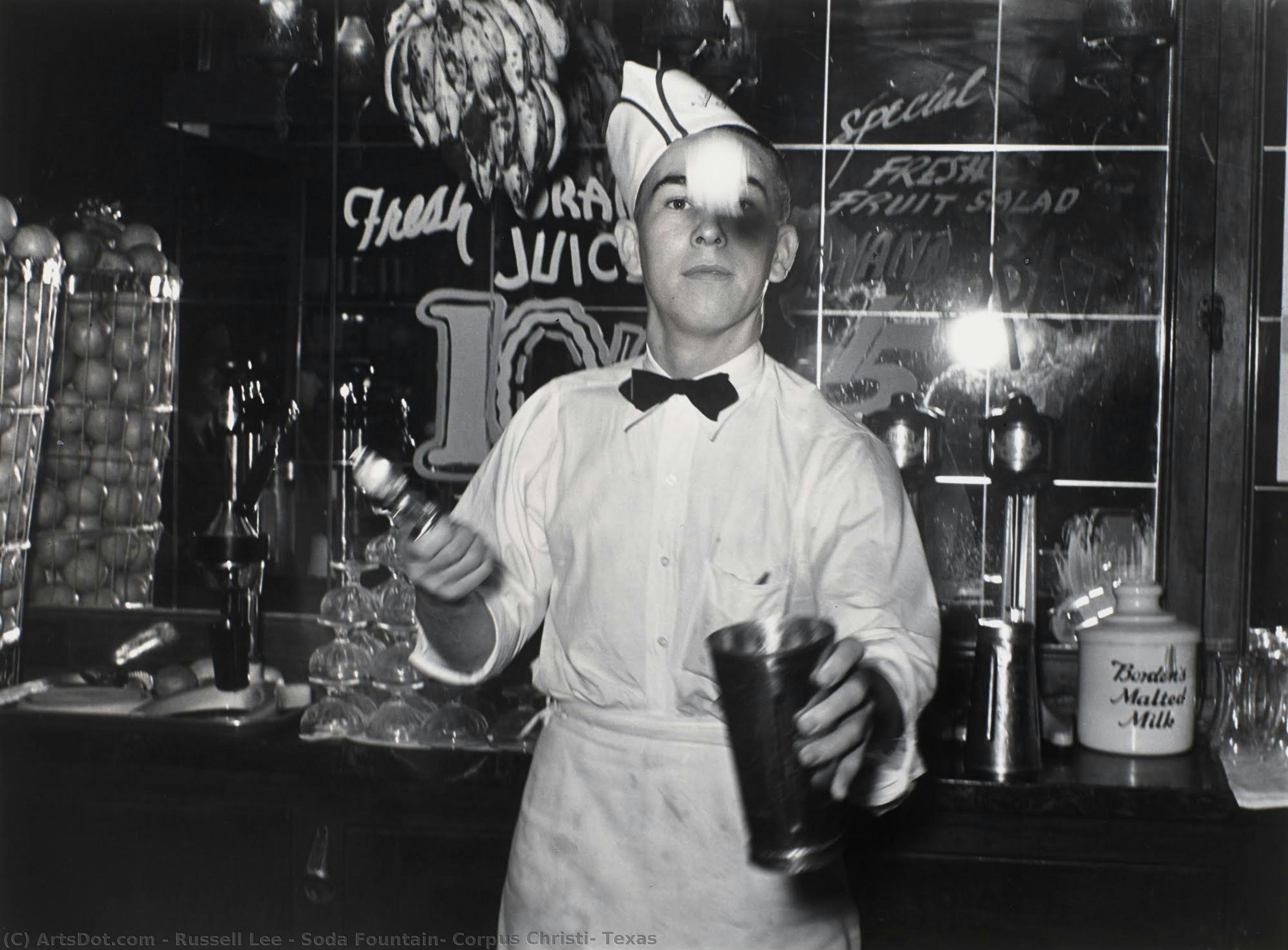 Soda Fountain, Corpus Christi, Texas — Russell Lee