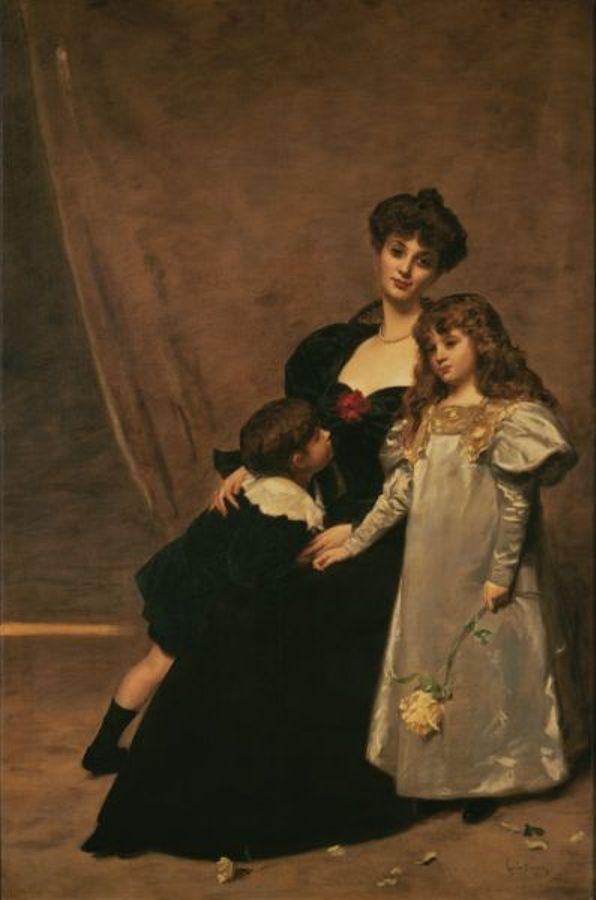 Madame Faydou And Her Children — Carolus-duran (charles-auguste-emile Durand)