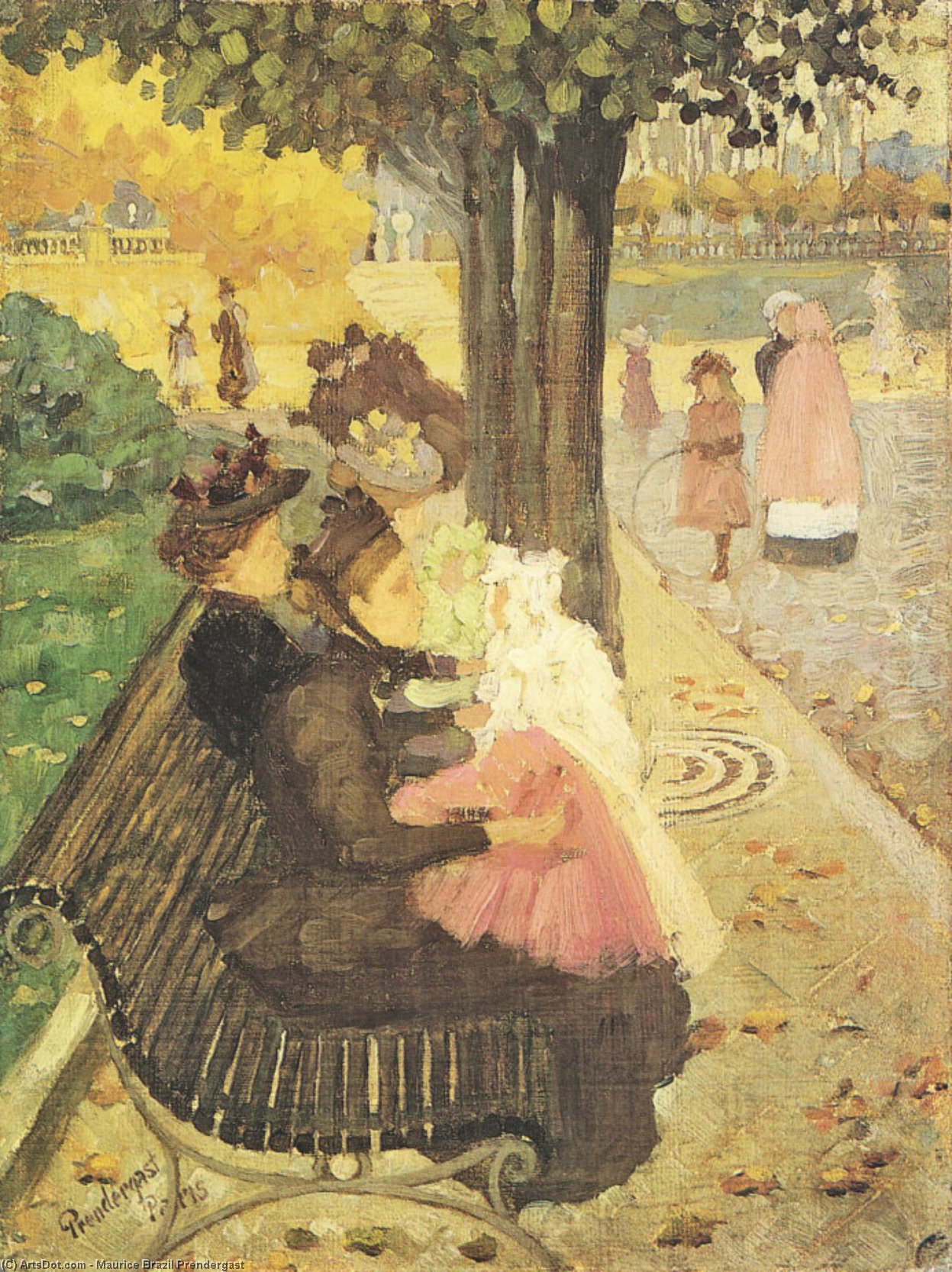 The Tuileries Gardens, Paris — Maurice Brazil Prendergast