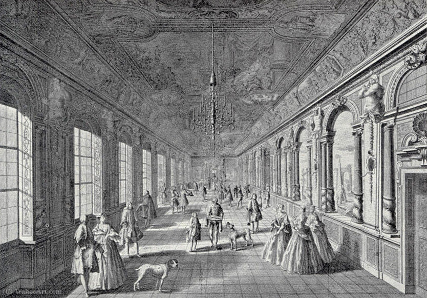 Prospect Of Innwendigen Gallery Of Garden Building — Salomon Kleiner