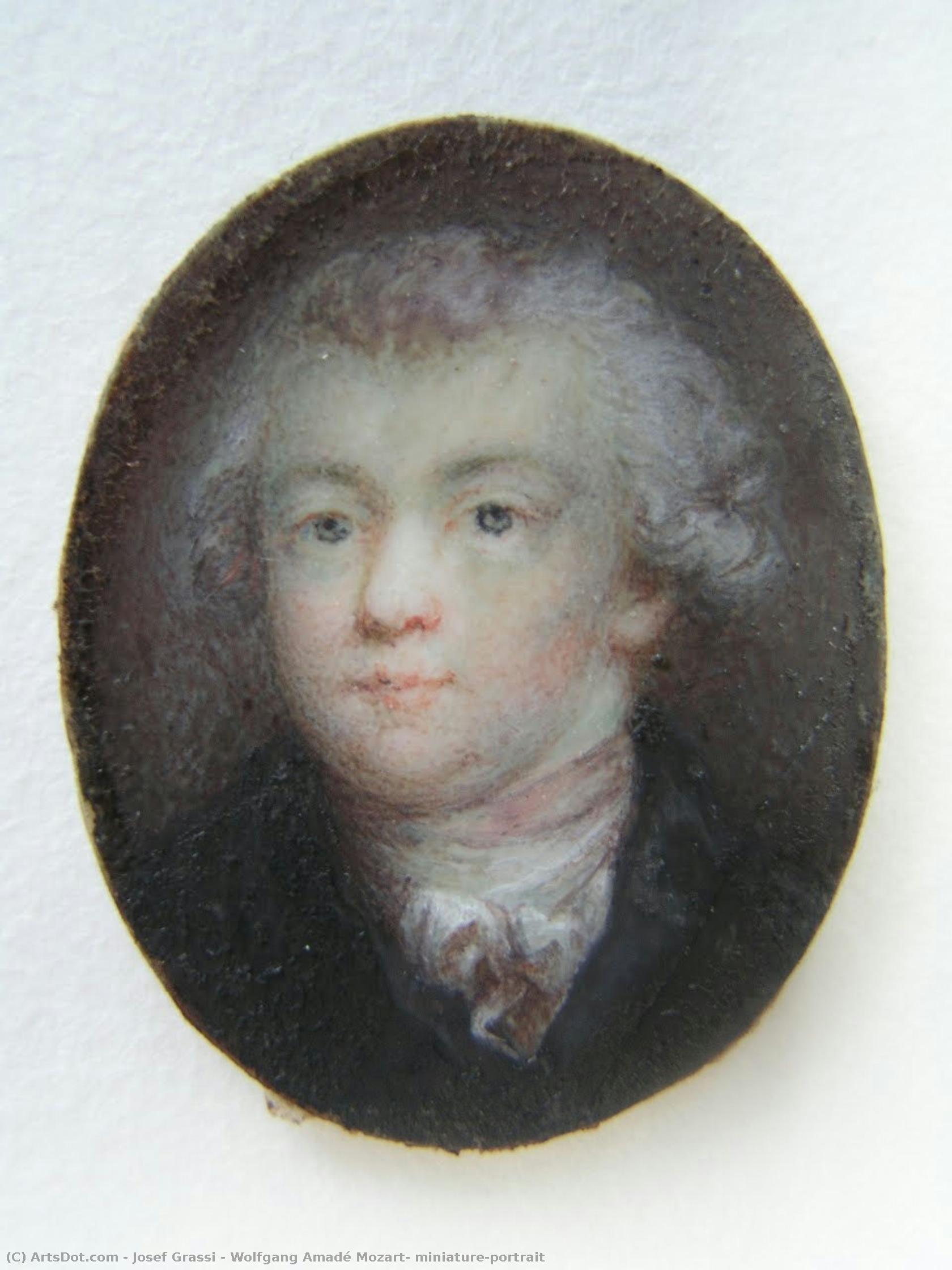 Wolfgang Amadé Mozart, Miniature-portrait — Josef Grassi