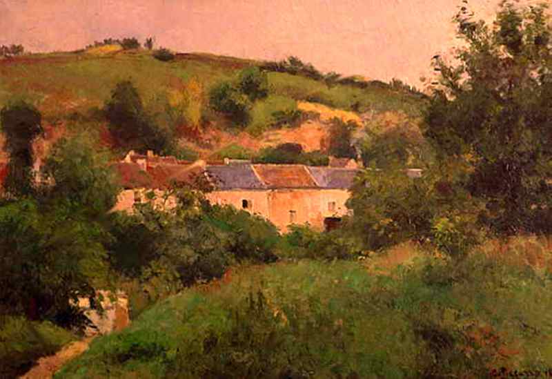 The Path In The Village — Camille Pissarro