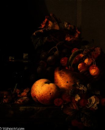 A Still Life Of A Glass Of Wine — Edward Ladell